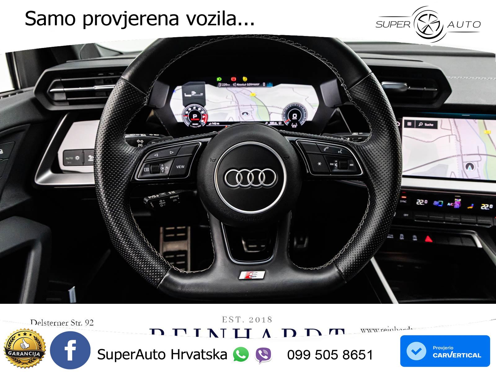 Audi S3 Limuzina 2.0 TFSI (310 KS) quattro S tronic LED+GR SJED+ACC