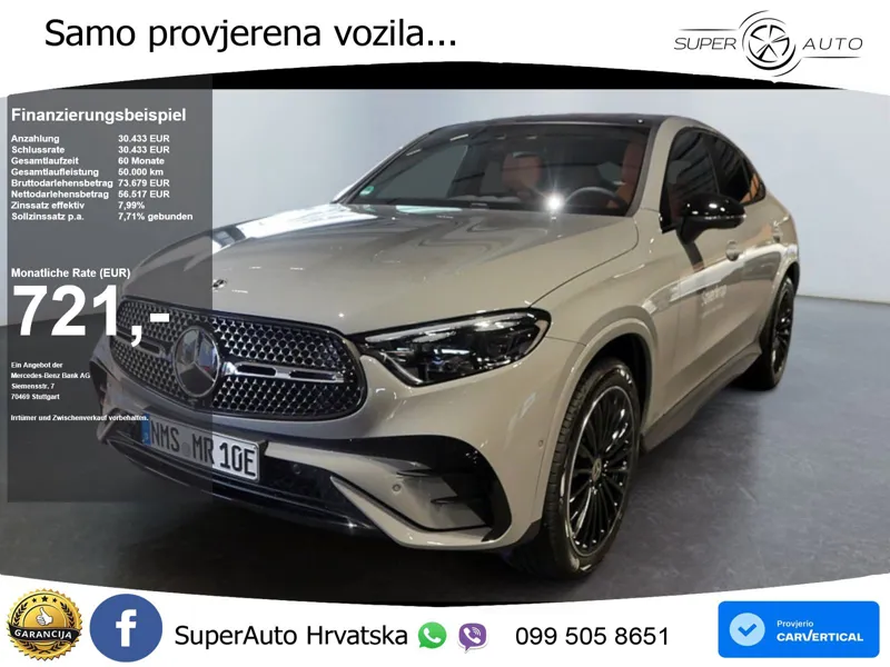 Mercedes GLC Coupe 300de (333 KS) 4MATIC 9G-TRONIC ACC+HEAD+4xGR SJED+360+PANO