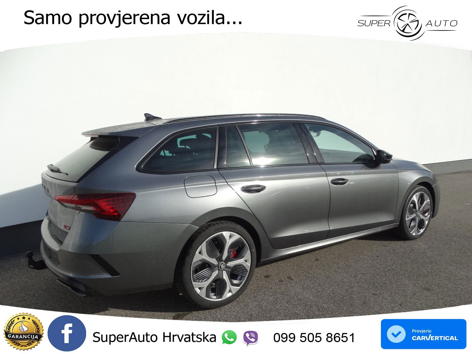 Škoda Octavia Combi RS 2.0 TSI (265 KS) DSG LED+GR SJED+ACC