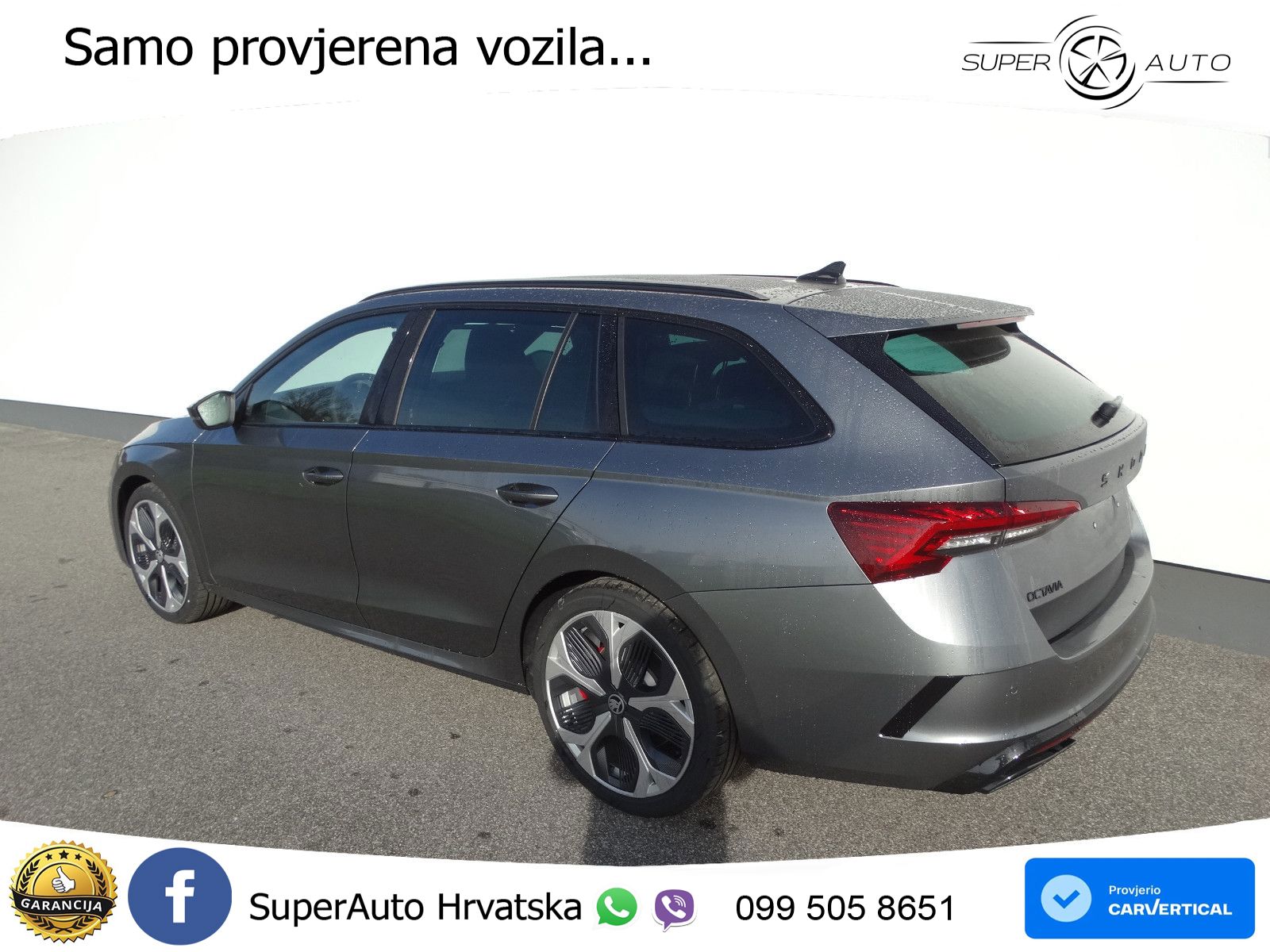 Škoda Octavia Combi RS 2.0 TSI (265 KS) DSG LED+GR SJED+ACC