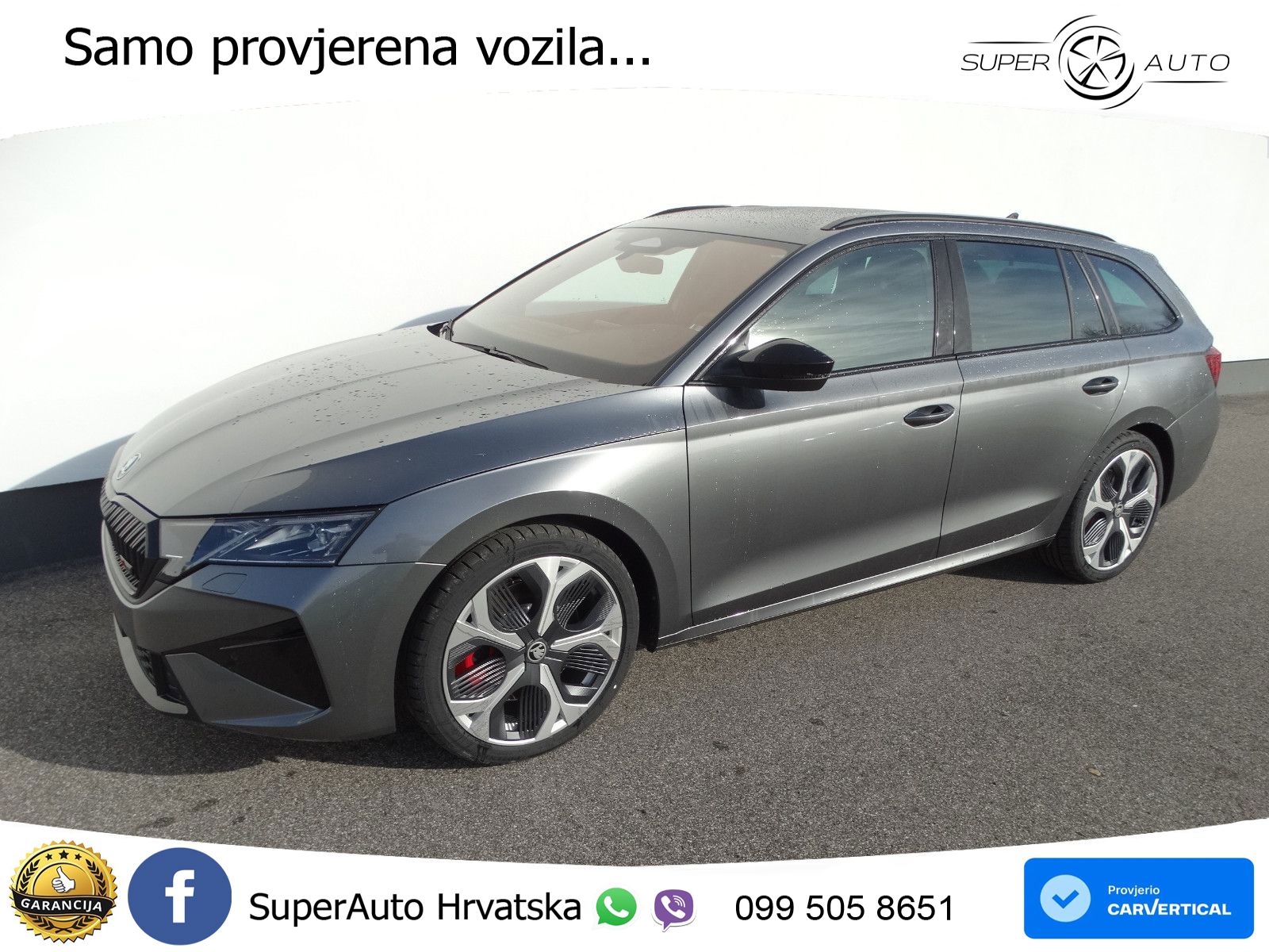 Škoda Octavia Combi RS 2.0 TSI (265 KS) DSG LED+GR SJED+ACC