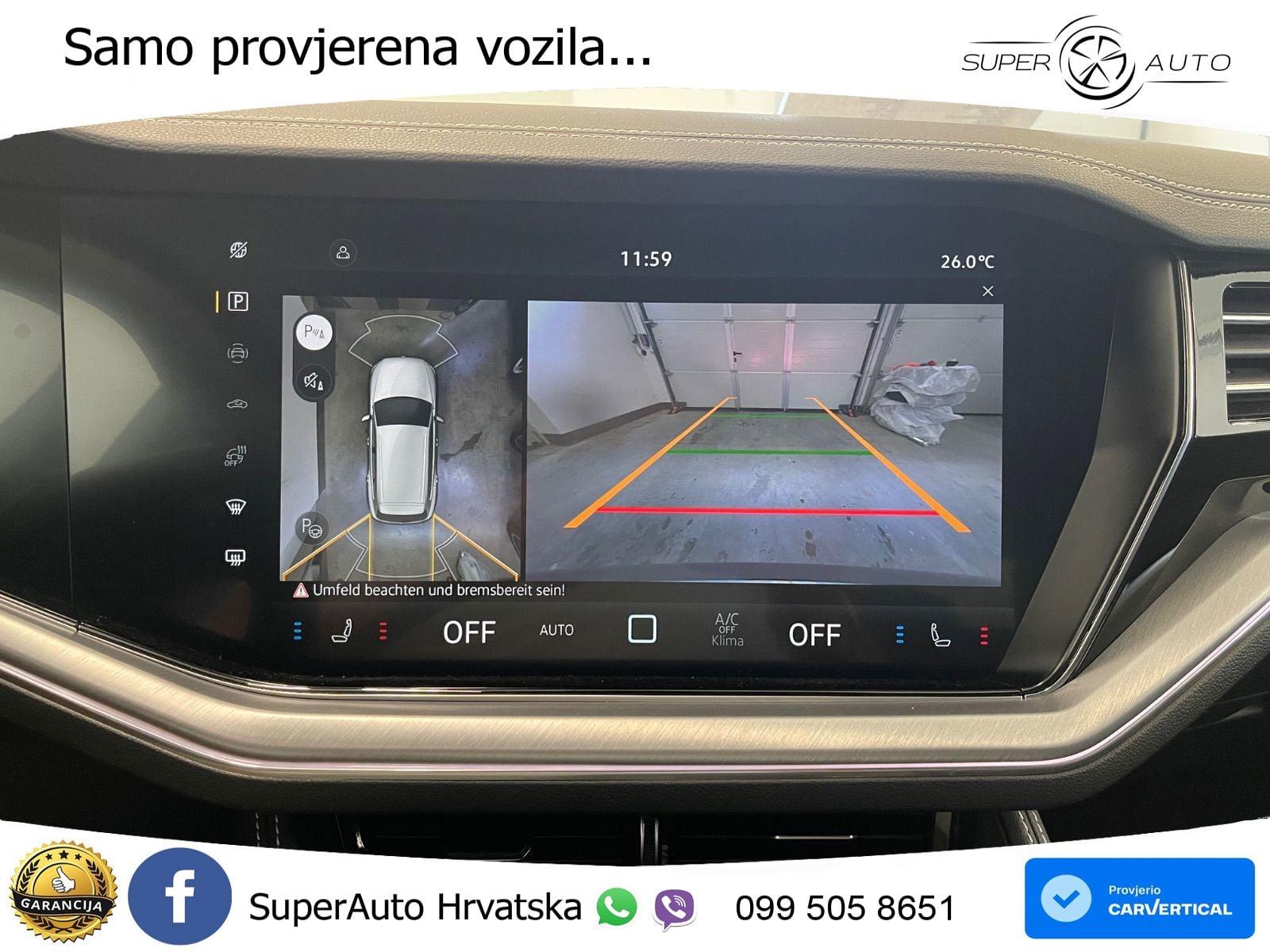 Volkswagen Touareg 3.0 V6 TDI (286 KS) 4MOTION Tiptronic R-Line ZRAČNI+ACC+GR SJED+KAM+PANO