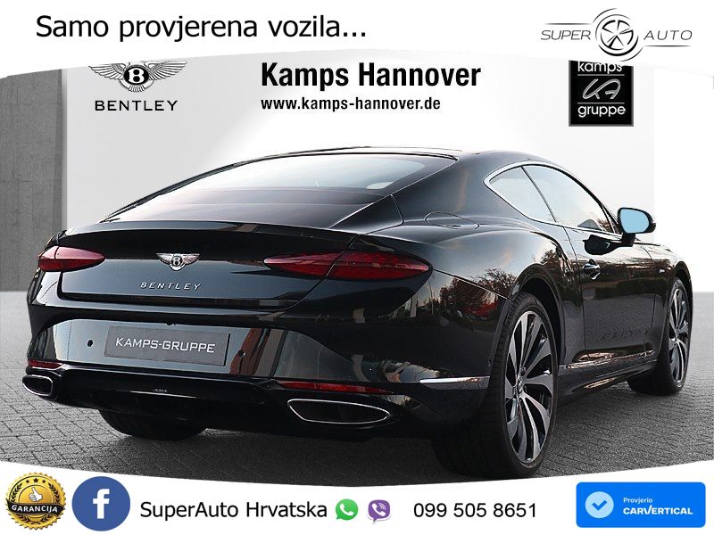 Bentley Continental GT IV 4.0 V8 TFSi (680 KS) AWD DCT ZRAČNI+ACC+GR SJED+KAM+PANO
