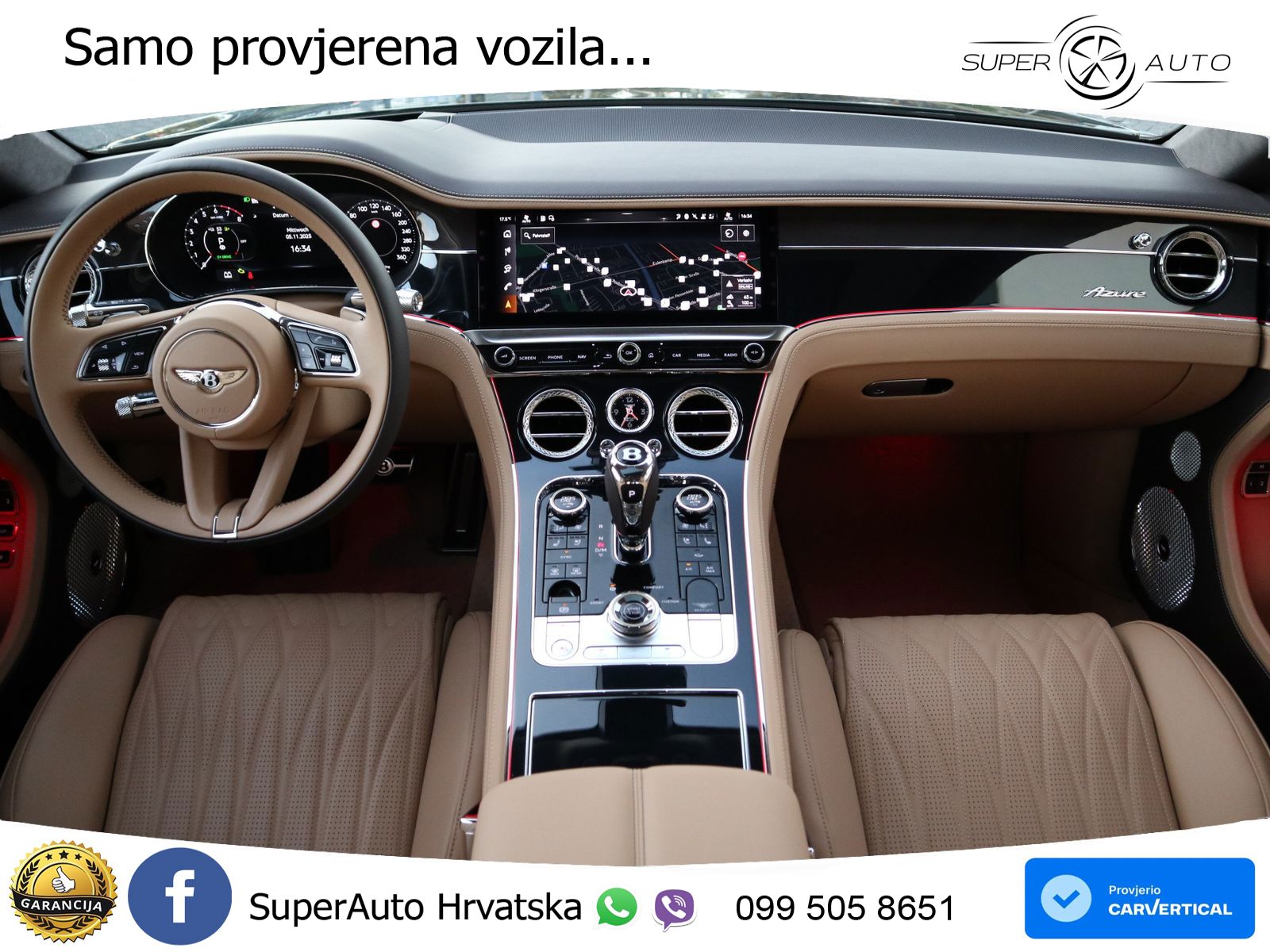 Bentley Continental GT IV 4.0 V8 TFSi (680 KS) AWD DCT ZRAČNI+ACC+GR SJED+KAM+PANO