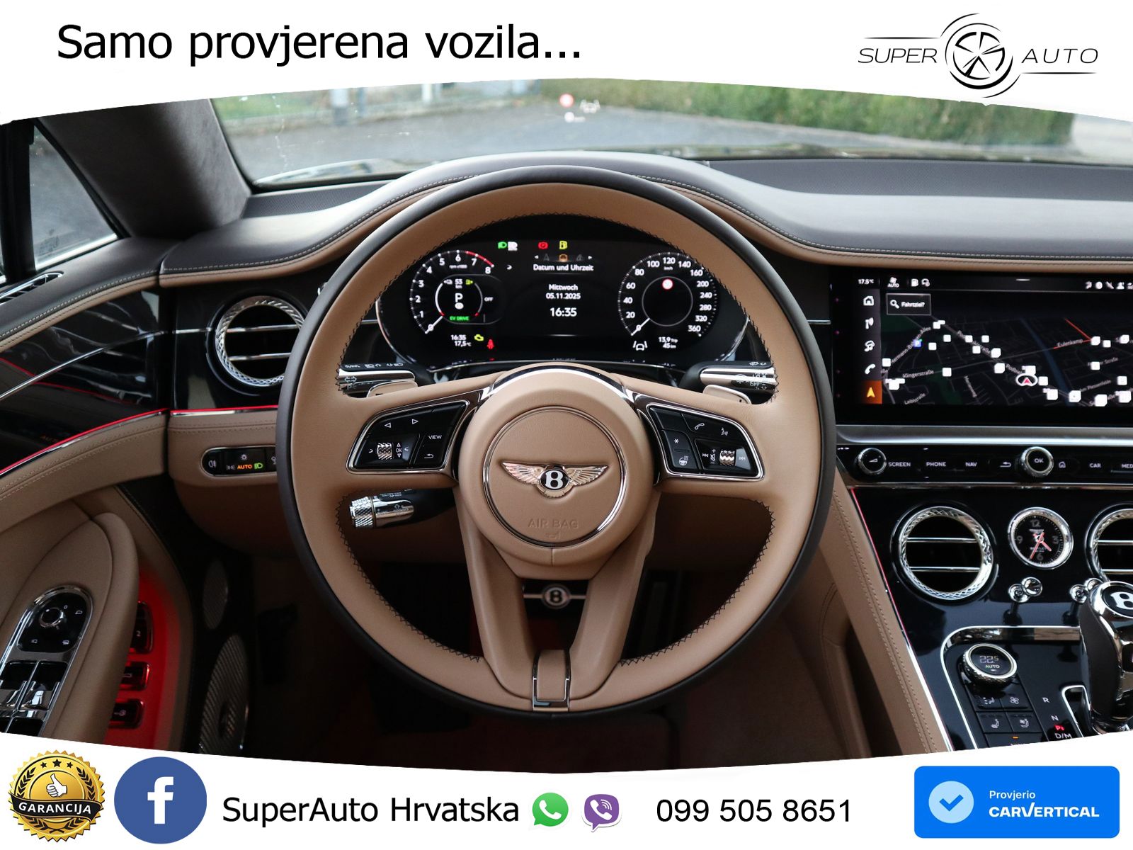 Bentley Continental GT IV 4.0 V8 TFSi (680 KS) AWD DCT ZRAČNI+ACC+GR SJED+KAM+PANO