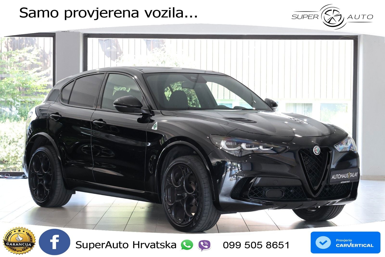 Alfa Romeo Stelvio Quadrifoglio 2.9 V6 Bi-Turbo (520 KS) Q4 Automatic LED+GR SJED+ACC