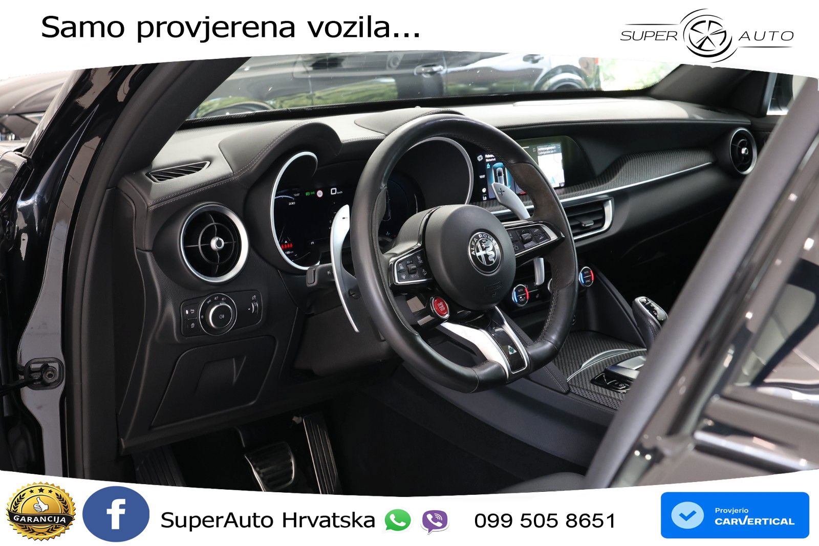 Alfa Romeo Stelvio Quadrifoglio 2.9 V6 Bi-Turbo (520 KS) Q4 Automatic LED+GR SJED+ACC