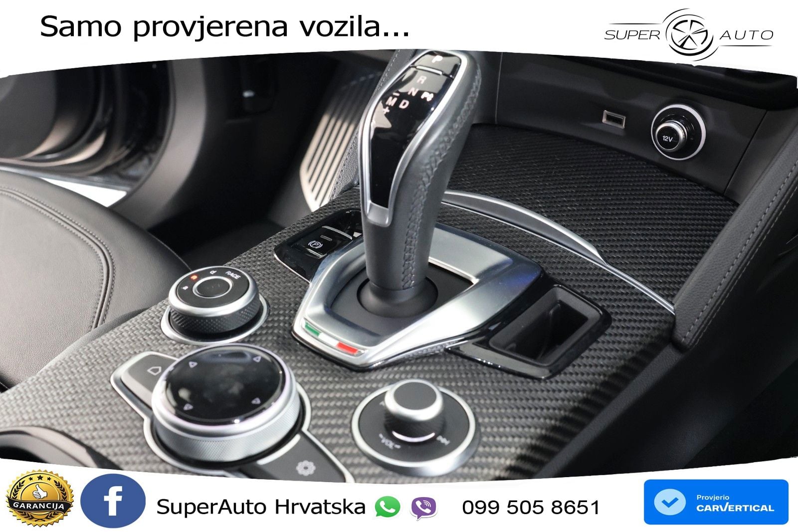 Alfa Romeo Stelvio Quadrifoglio 2.9 V6 Bi-Turbo (520 KS) Q4 Automatic LED+GR SJED+ACC