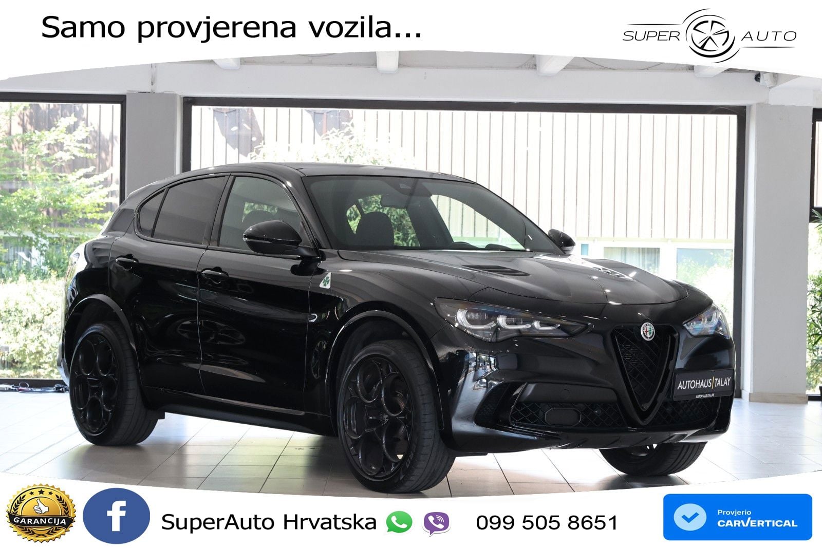 Alfa Romeo Stelvio Quadrifoglio 2.9 V6 Bi-Turbo (520 KS) Q4 Automatic LED+GR SJED+ACC