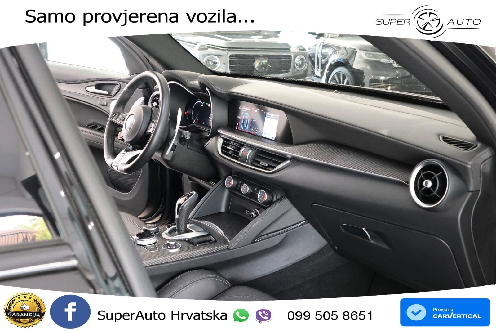 Alfa Romeo Stelvio Quadrifoglio 2.9 V6 Bi-Turbo (520 KS) Q4 Automatic LED+GR SJED+ACC