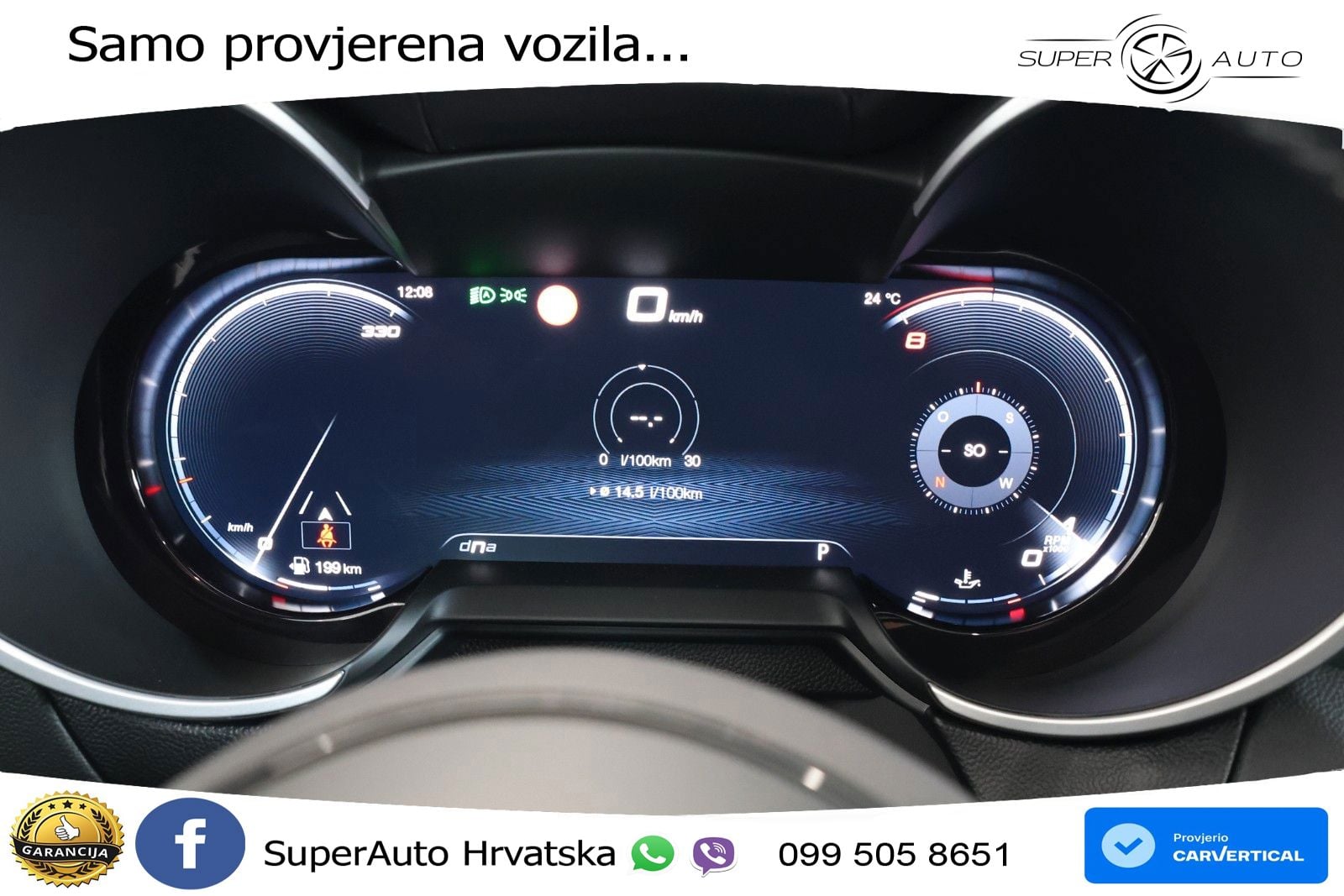 Alfa Romeo Stelvio Quadrifoglio 2.9 V6 Bi-Turbo (520 KS) Q4 Automatic LED+GR SJED+ACC