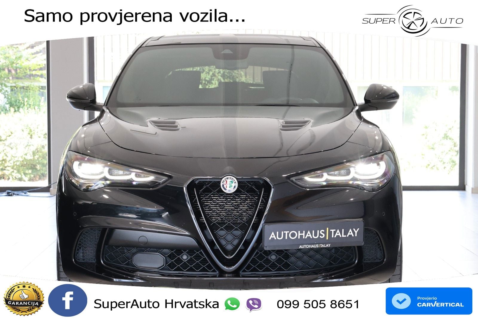 Alfa Romeo Stelvio Quadrifoglio 2.9 V6 Bi-Turbo (520 KS) Q4 Automatic LED+GR SJED+ACC