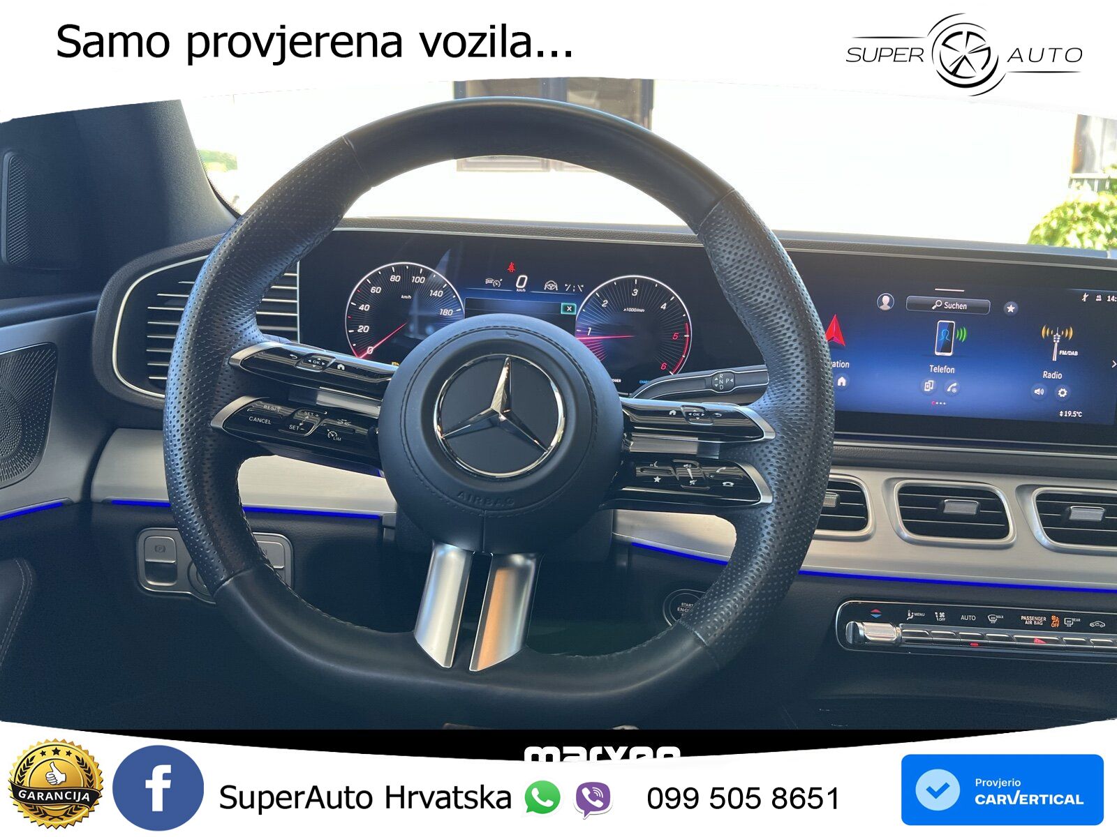 Mercedes GLE 450d (367 KS) EQ Boost 4MATIC 9G-TRONIC AMG ZRAČNI+ACC+GR SJED+KAM+PANO