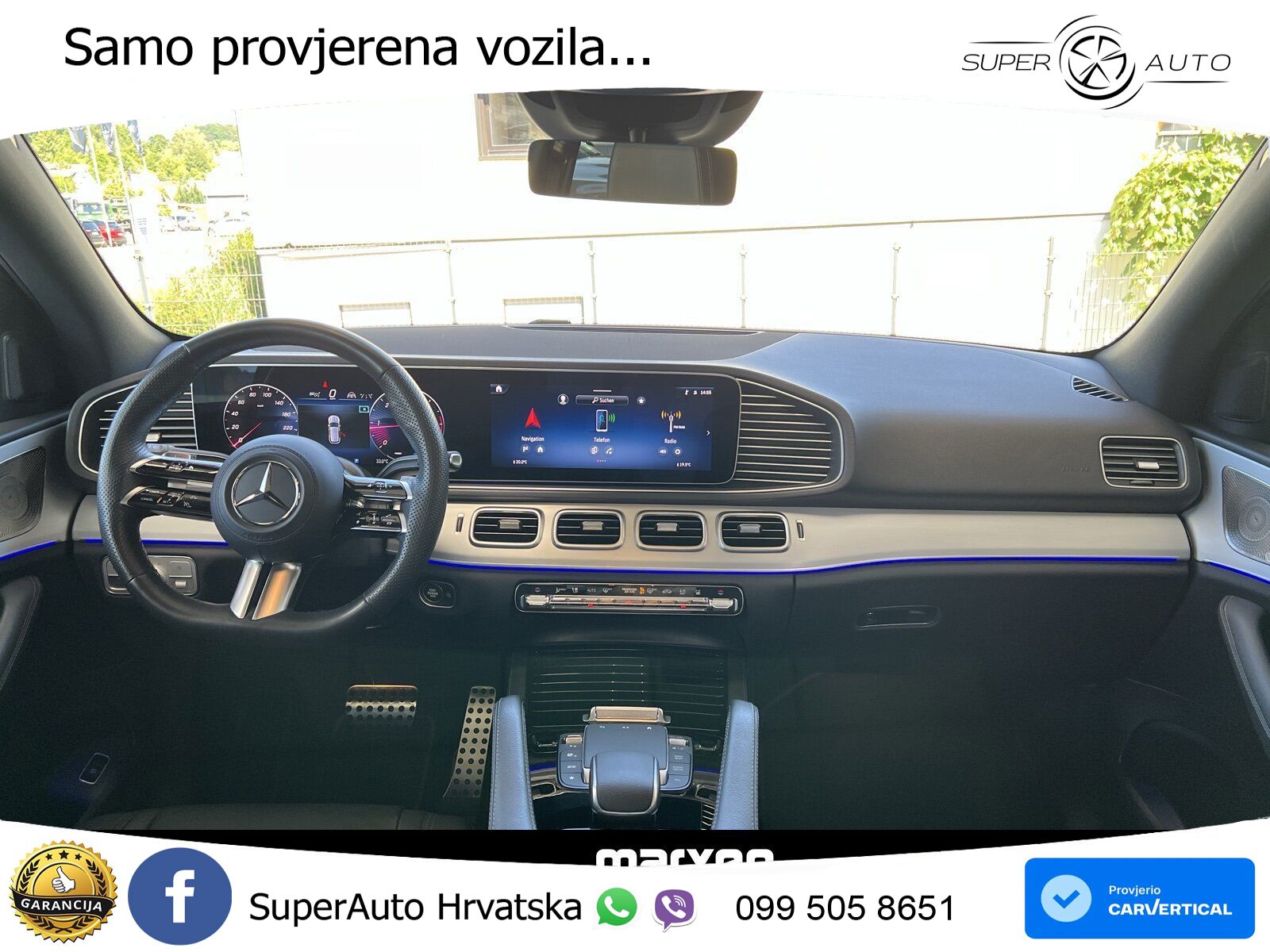 Mercedes GLE 450d (367 KS) EQ Boost 4MATIC 9G-TRONIC AMG ZRAČNI+ACC+GR SJED+KAM+PANO