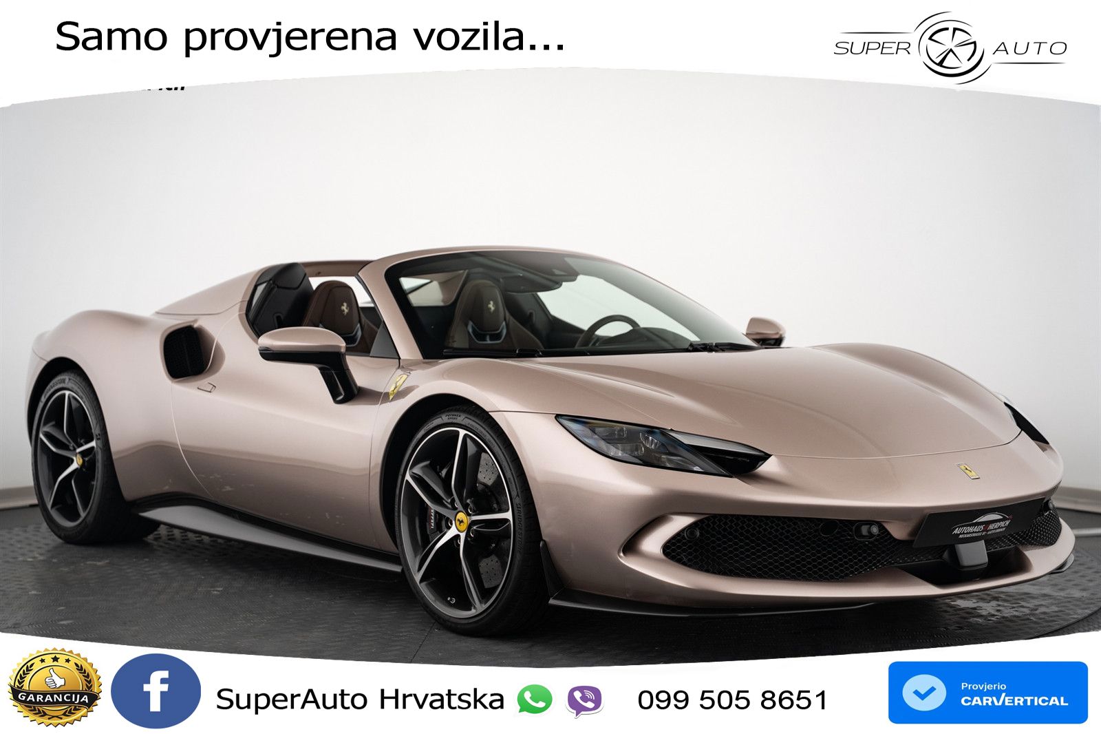 Ferrari 296 GTS 3.0 V6 (830 KS) F1 DCT