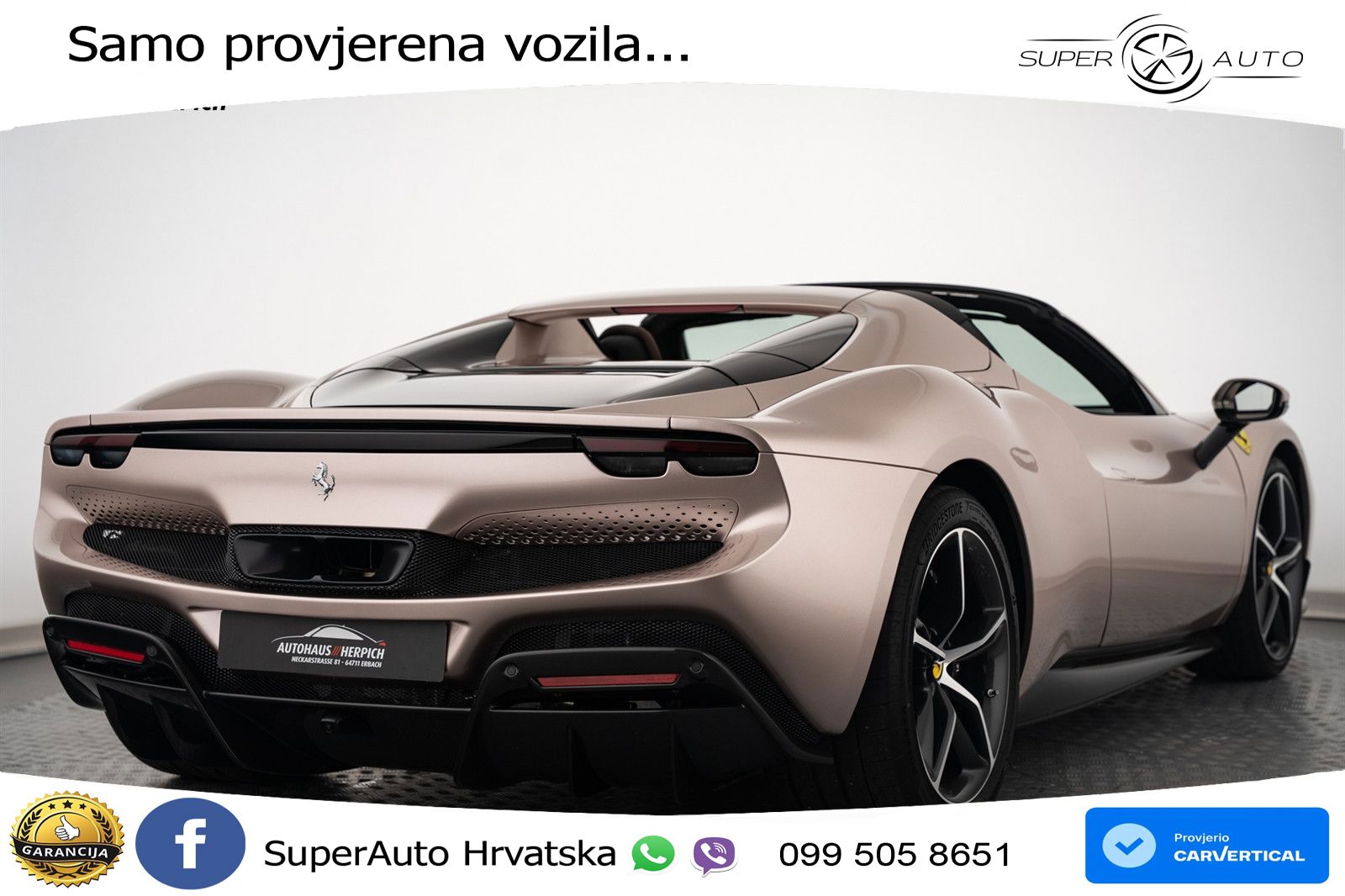 Ferrari 296 GTS 3.0 V6 (830 KS) F1 DCT