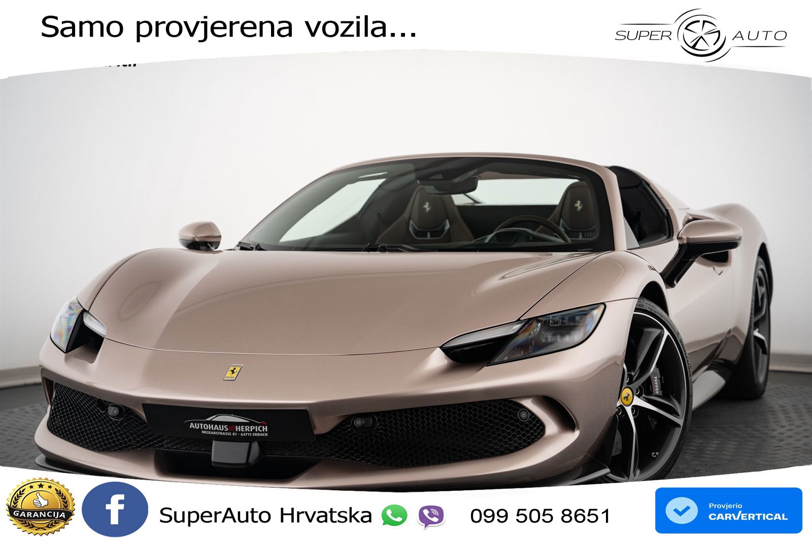 Ferrari 296 GTS 3.0 V6 (830 KS) F1 DCT