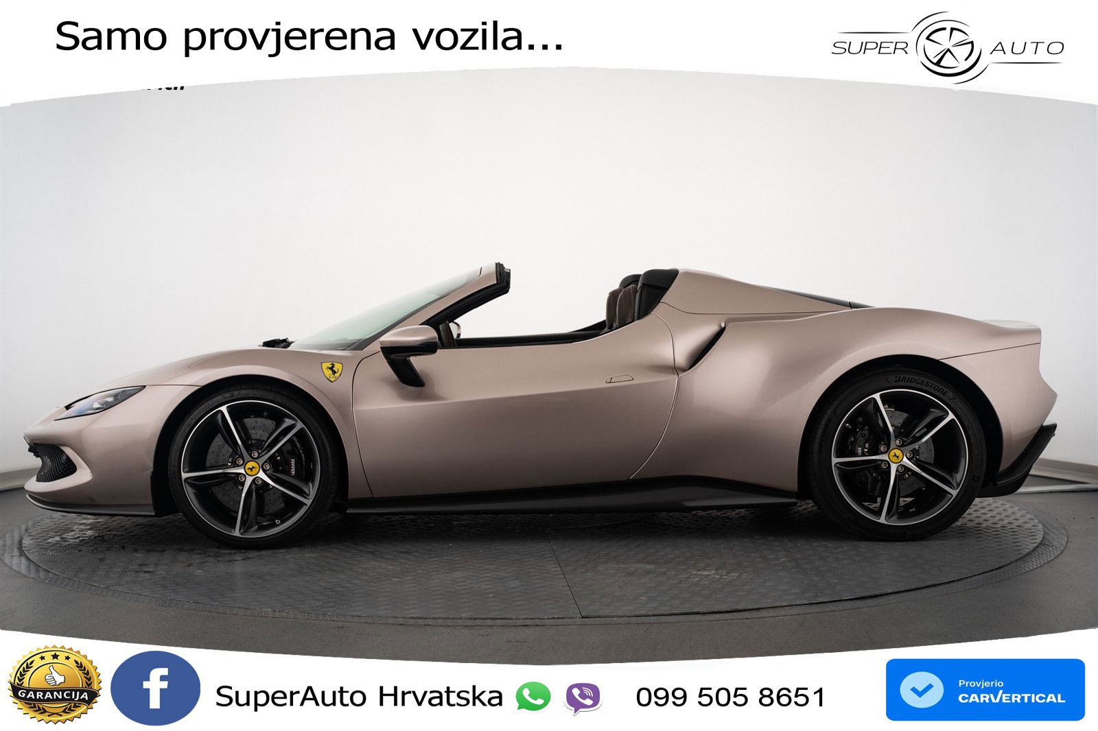 Ferrari 296 GTS 3.0 V6 (830 KS) F1 DCT