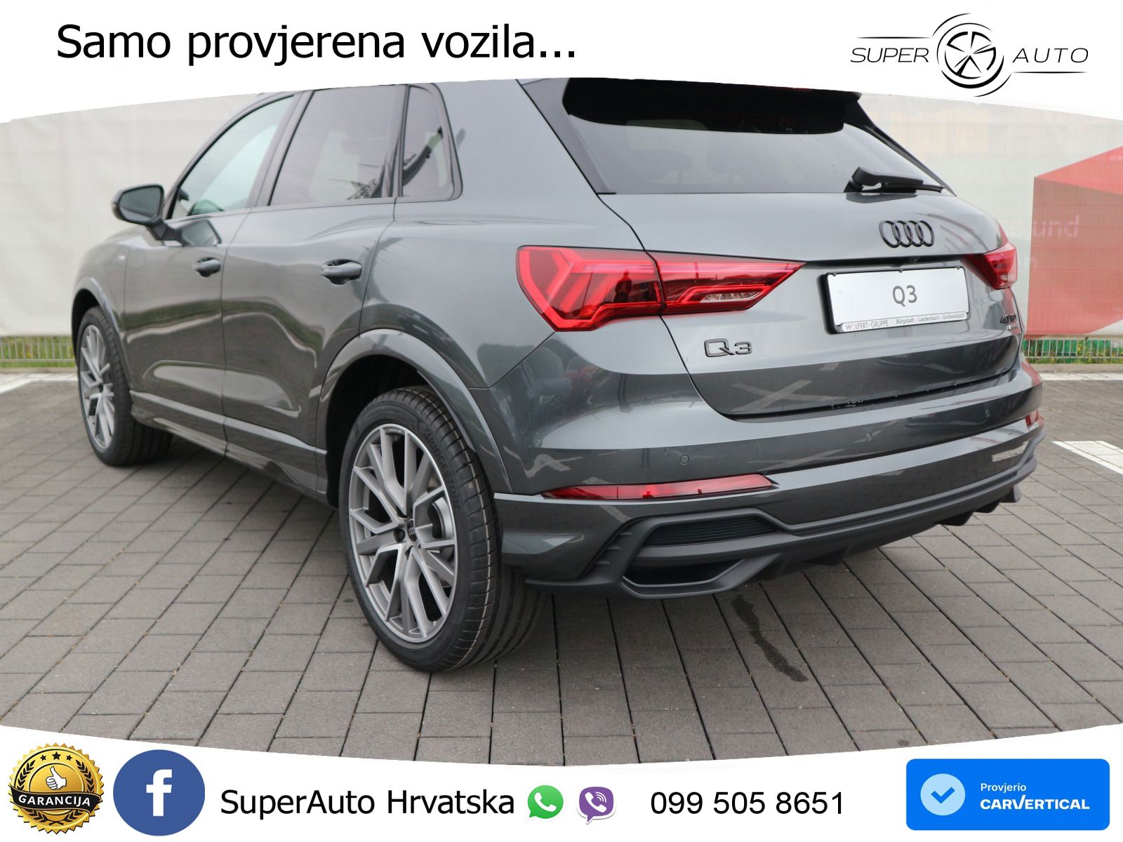 Audi Q3 40 TDI (193 KS) quattro S tronic S line LED+GR SJED+ACC