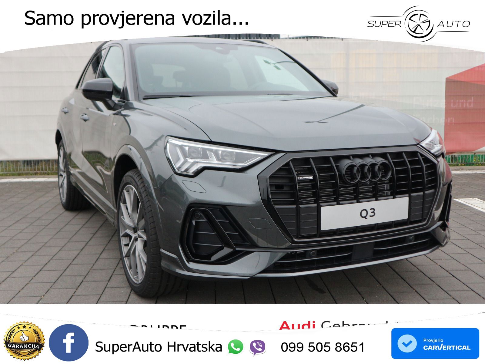 Audi Q3 40 TDI (193 KS) quattro S tronic S line LED+GR SJED+ACC