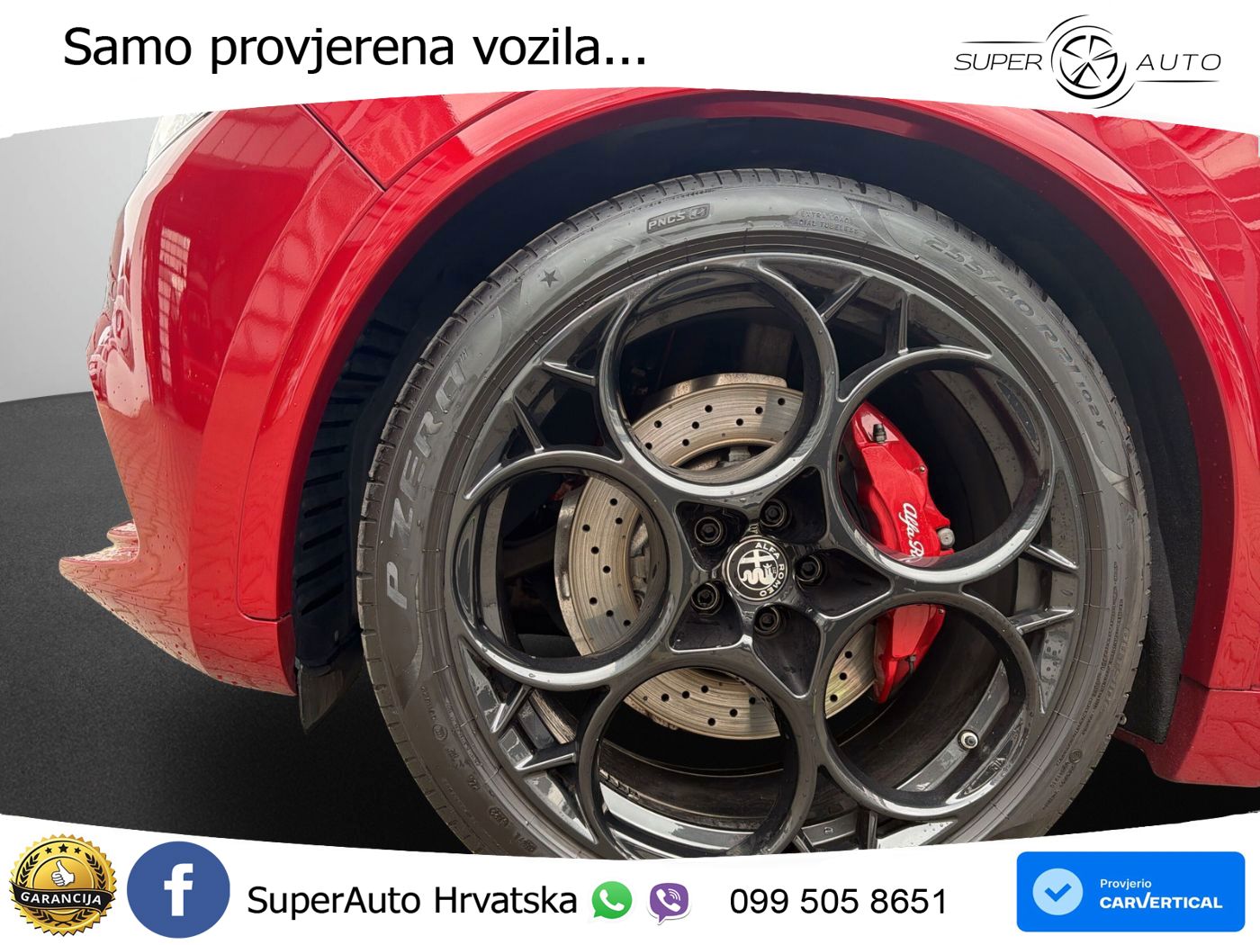 Alfa Romeo Stelvio Quadrifoglio 2.9 V6 Bi-Turbo (520 KS) Q4 Automatic LED+GR SJED+ACC