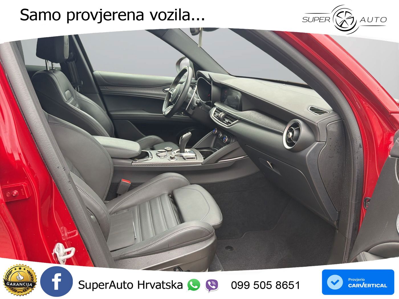 Alfa Romeo Stelvio Quadrifoglio 2.9 V6 Bi-Turbo (520 KS) Q4 Automatic LED+GR SJED+ACC