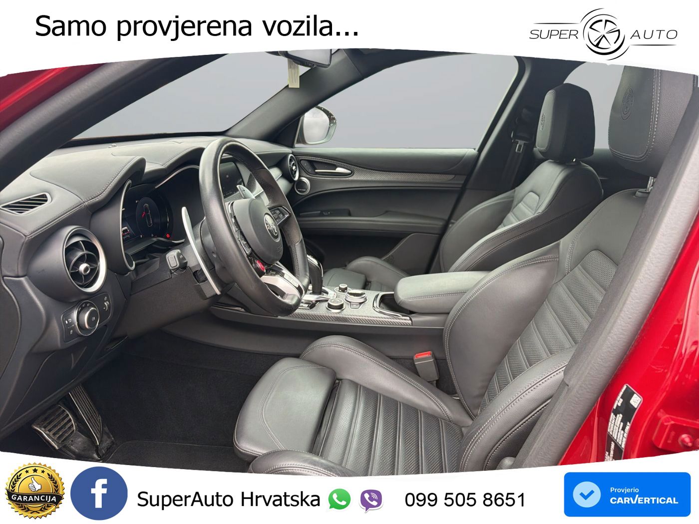 Alfa Romeo Stelvio Quadrifoglio 2.9 V6 Bi-Turbo (520 KS) Q4 Automatic LED+GR SJED+ACC