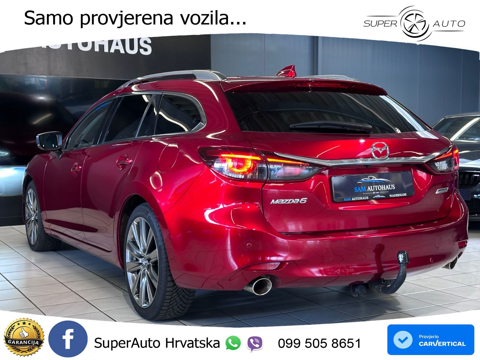 Mazda 6 Sport Combi  2.2 SKYACTIV-D (184 KS) MATRIX+GR SJED+KAM