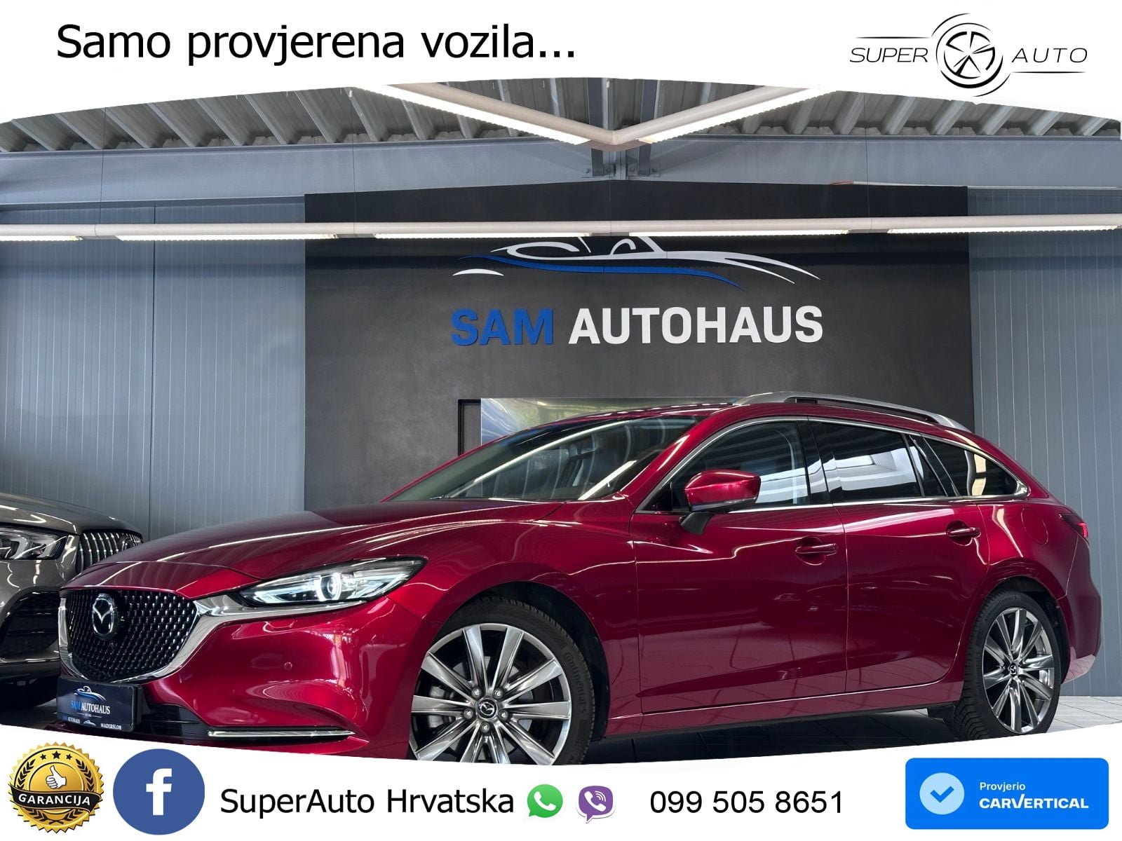 Mazda 6 Sport Combi  2.2 SKYACTIV-D (184 KS) MATRIX+GR SJED+KAM