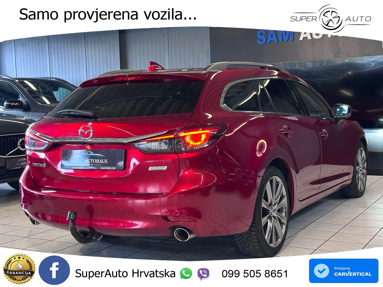 Mazda 6 Sport Combi  2.2 SKYACTIV-D (184 KS) MATRIX+GR SJED+KAM