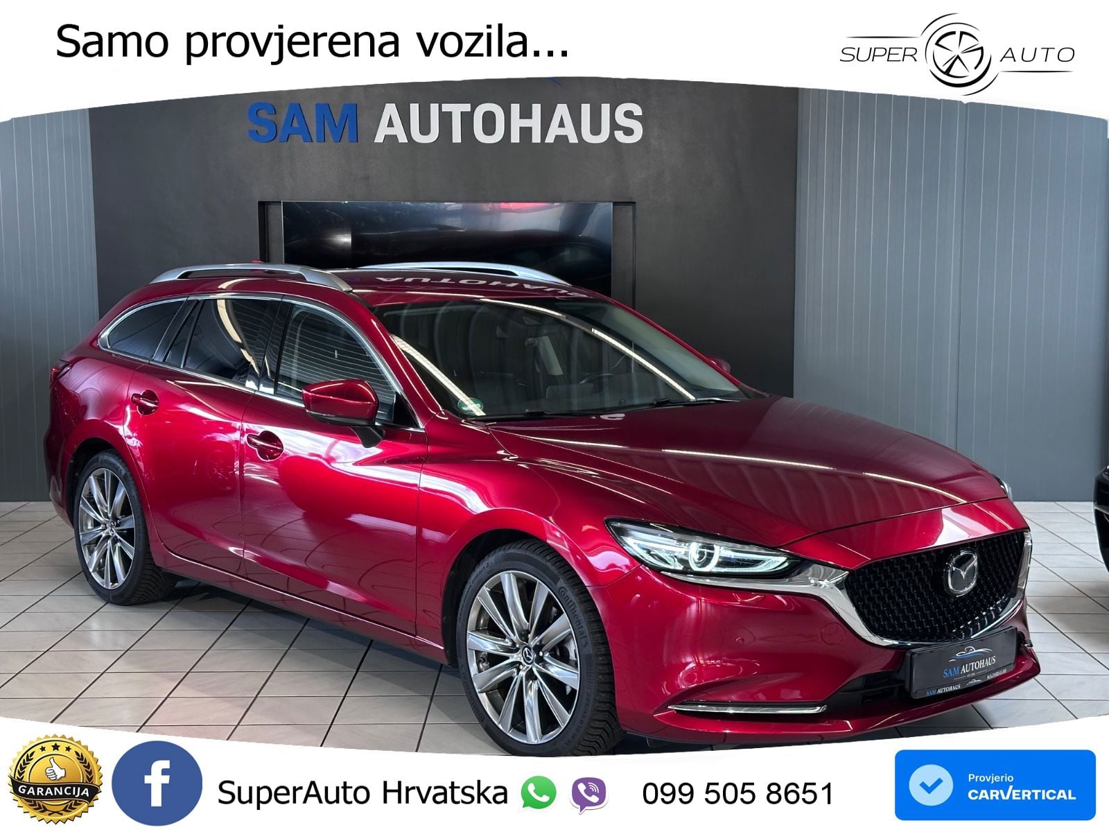 Mazda 6 Sport Combi  2.2 SKYACTIV-D (184 KS) MATRIX+GR SJED+KAM