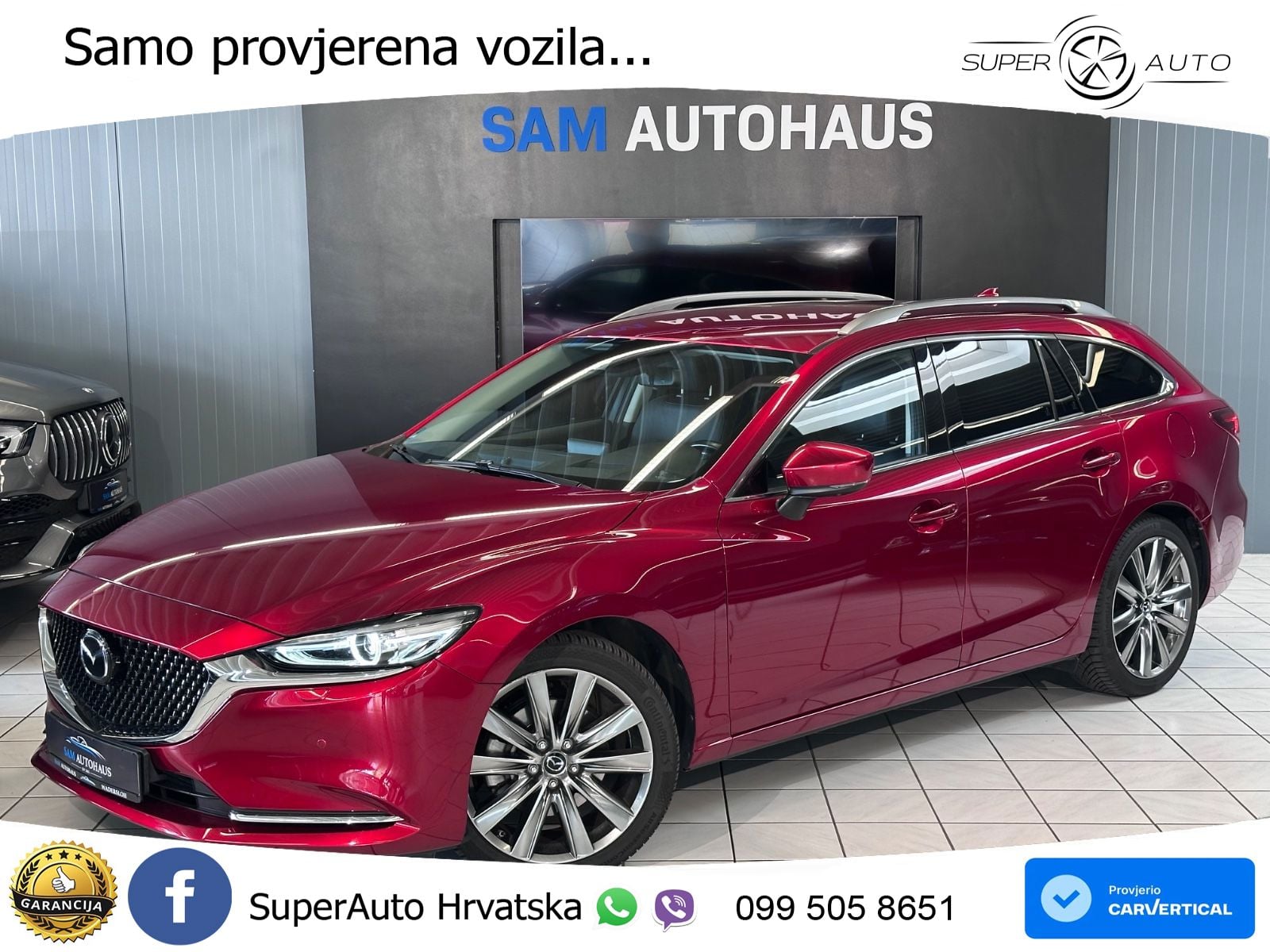Mazda 6 Sport Combi  2.2 SKYACTIV-D (184 KS) MATRIX+GR SJED+KAM