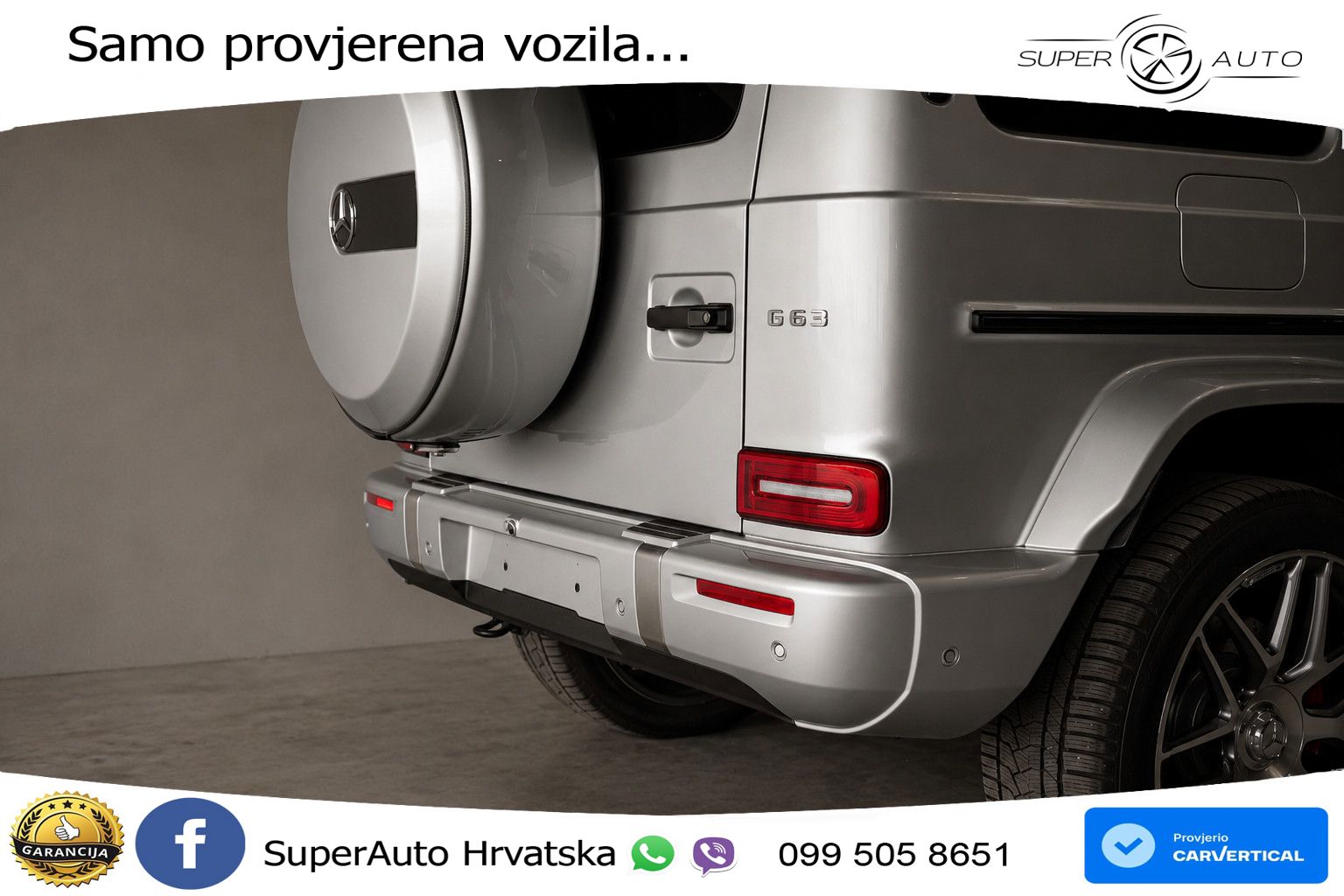 Mercedes AMG G 63 Long V8 (585 KS) 4MATIC 9G-TRONIC AMG SPEEDSHIFT TCT Manufaktur LED+GR SJED+ACC