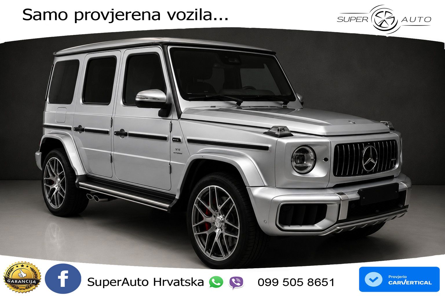 Mercedes AMG G 63 Long V8 (585 KS) 4MATIC 9G-TRONIC AMG SPEEDSHIFT TCT Manufaktur LED+GR SJED+ACC