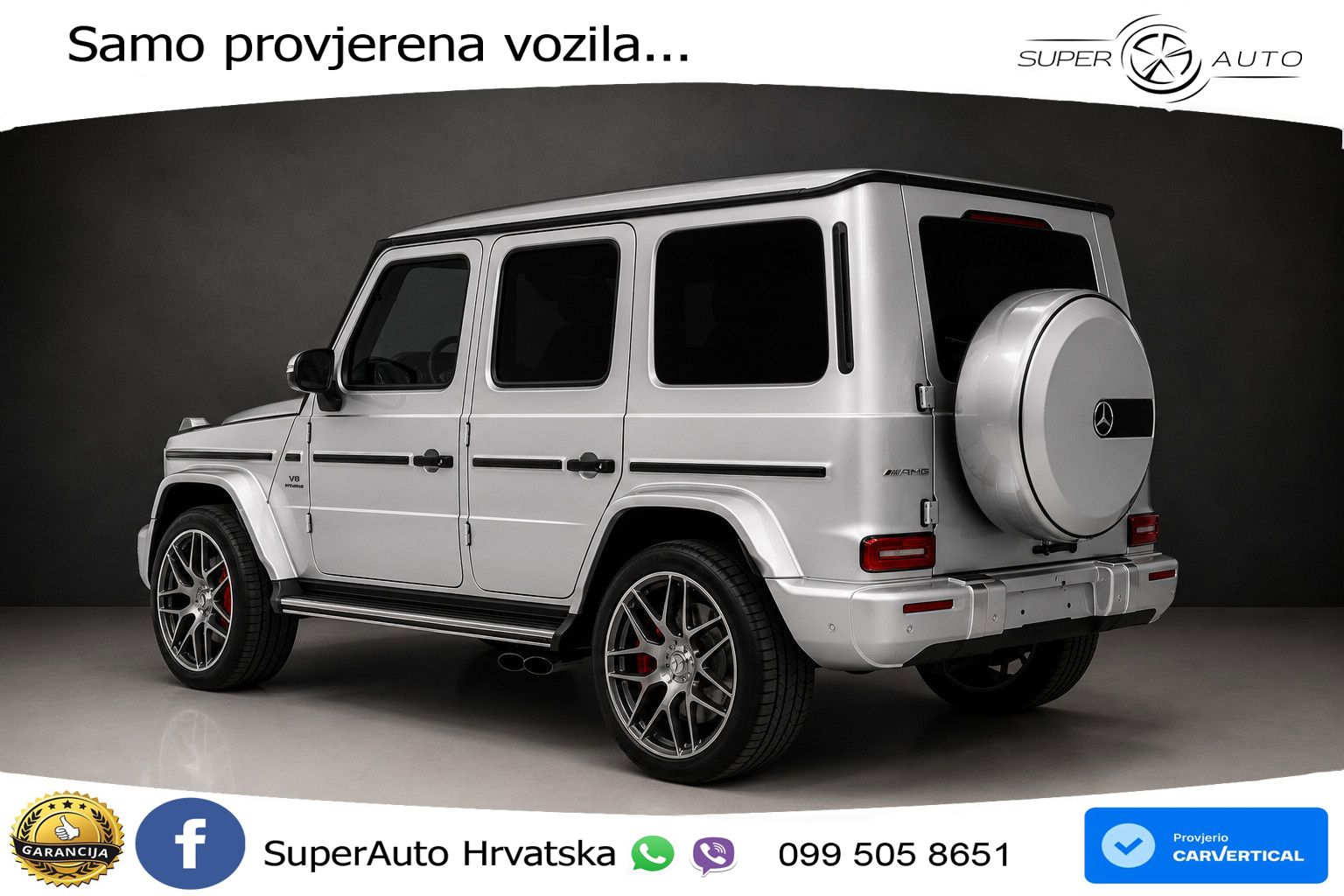 Mercedes AMG G 63 Long V8 (585 KS) 4MATIC 9G-TRONIC AMG SPEEDSHIFT TCT Manufaktur LED+GR SJED+ACC