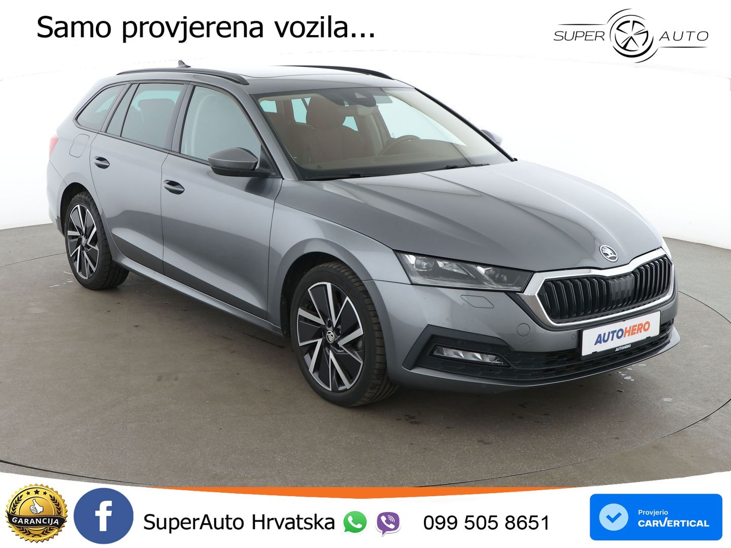 Škoda Octavia Combi 2.0 TDI (150 KS) DSG LED+GR SJED+ACC