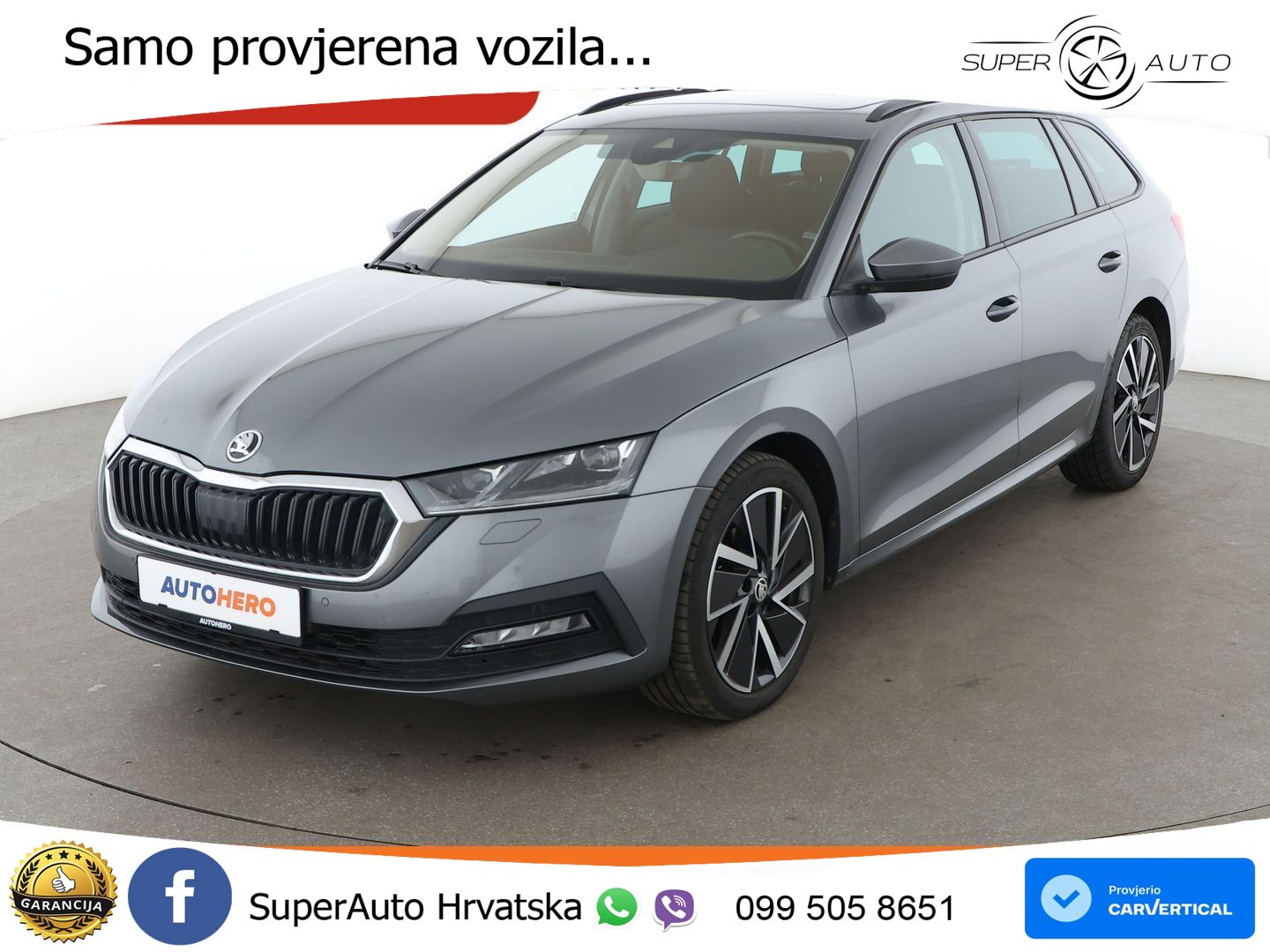 Škoda Octavia Combi 2.0 TDI (150 KS) DSG LED+GR SJED+ACC