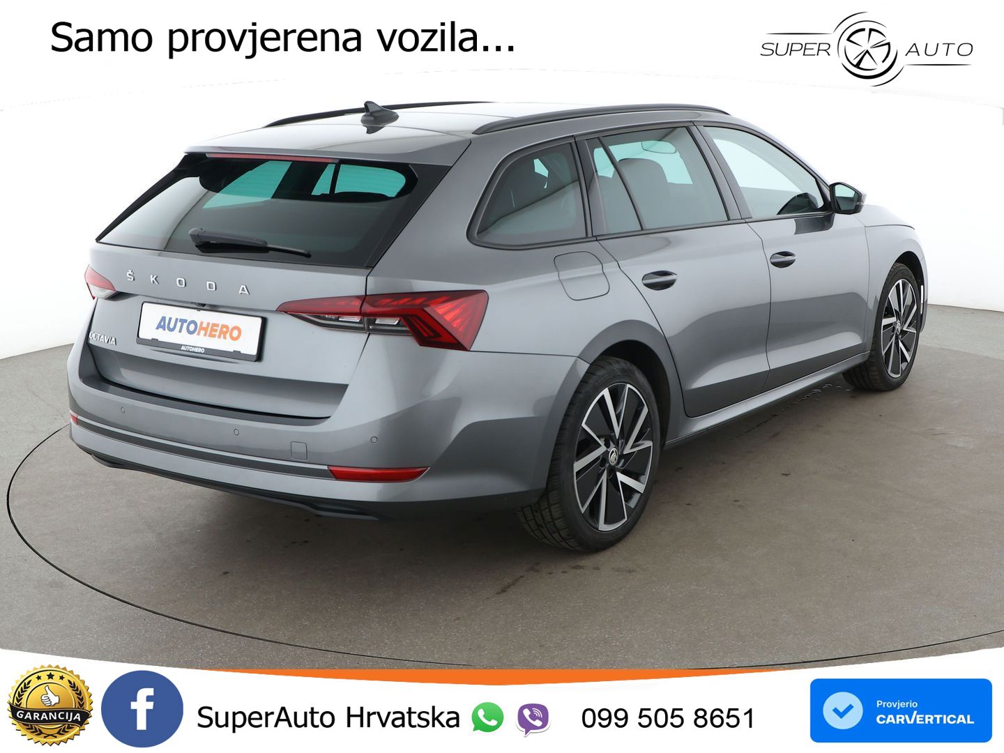 Škoda Octavia Combi 2.0 TDI (150 KS) DSG LED+GR SJED+ACC