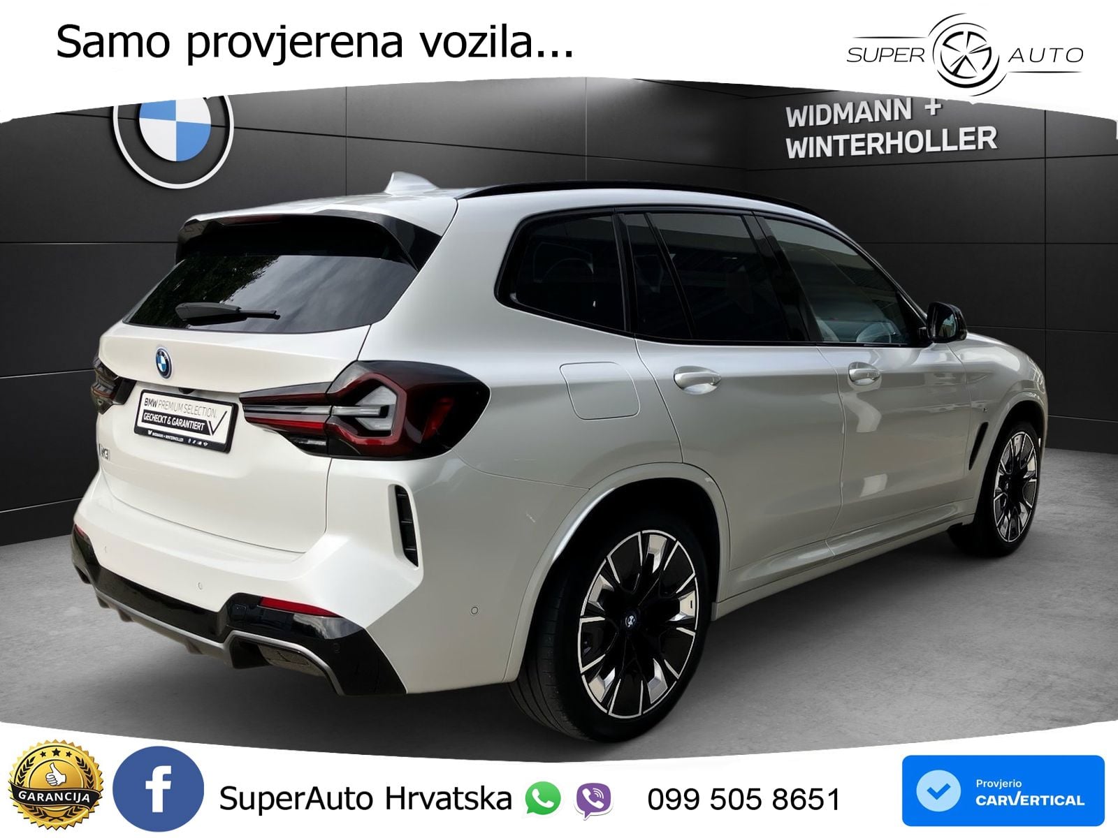 BMW iX3 80 kWh (286 KS) M Sport LED+GR SJED+ACC