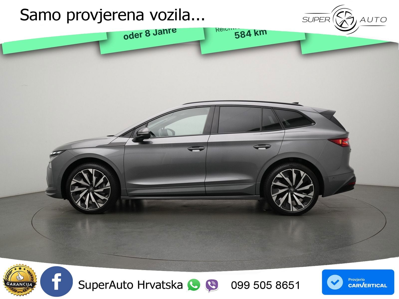 Škoda Enyaq 85 82 kWh (286 KS) SportLine MATRIX+GR SJED+KAM