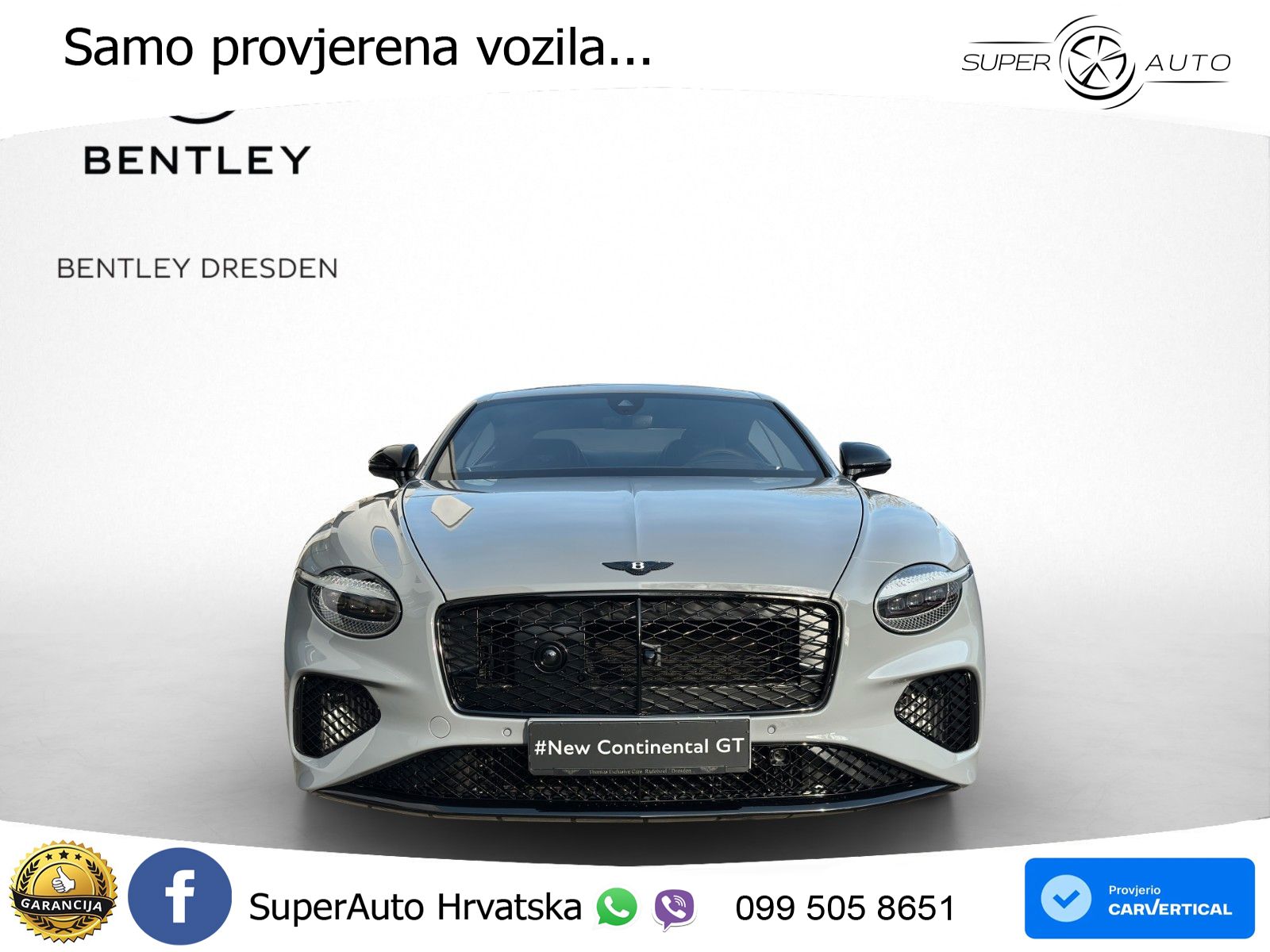 Bentley Continental GT IV 4.0 V8 TFSi (680 KS) AWD DCT ZRAČNI+ACC+GR SJED+360