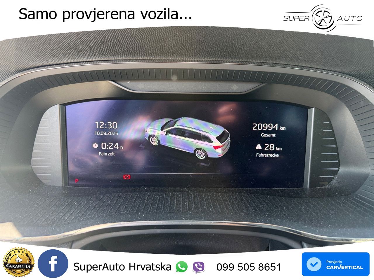 Škoda Octavia Combi 1.5 TSI EVO e-TEC (150 KS) DSG LED+GR SJED+ACC