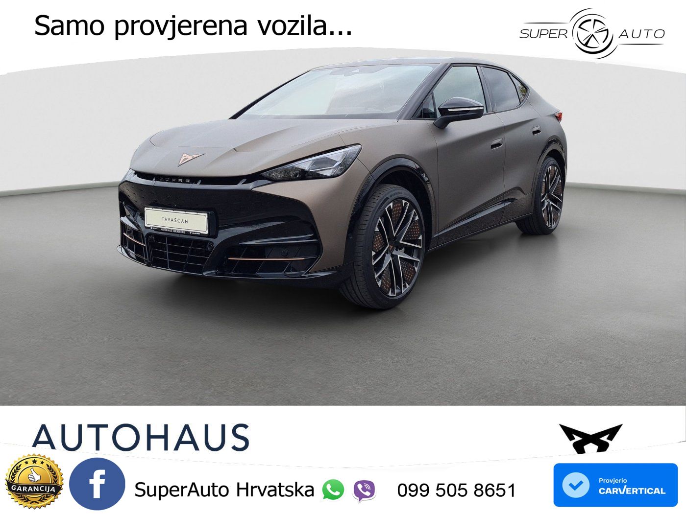 Cupra Tavascan 82 kWh (340 KS)  4WD VZ LED+GR SJED+ACC