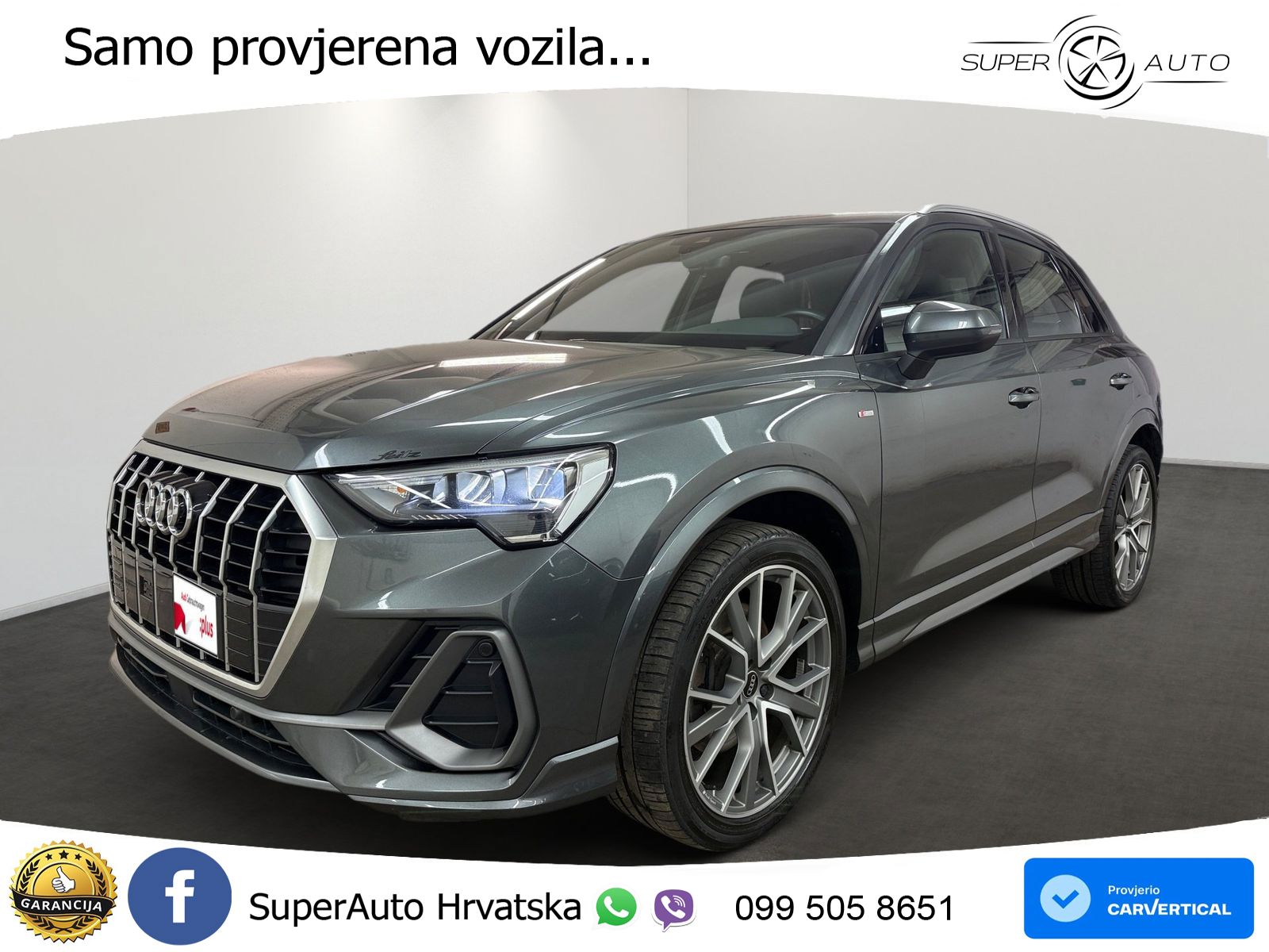 Audi Q3 40 TFSI (190 KS) quattro S tronic S line LED+GR SJED+ACC