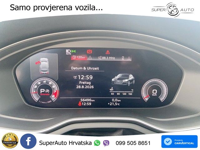 Audi A5 Sportback 45 TFSI (245 KS) quattro ultra S tronic S line MATRIX+GR SJED+KAM