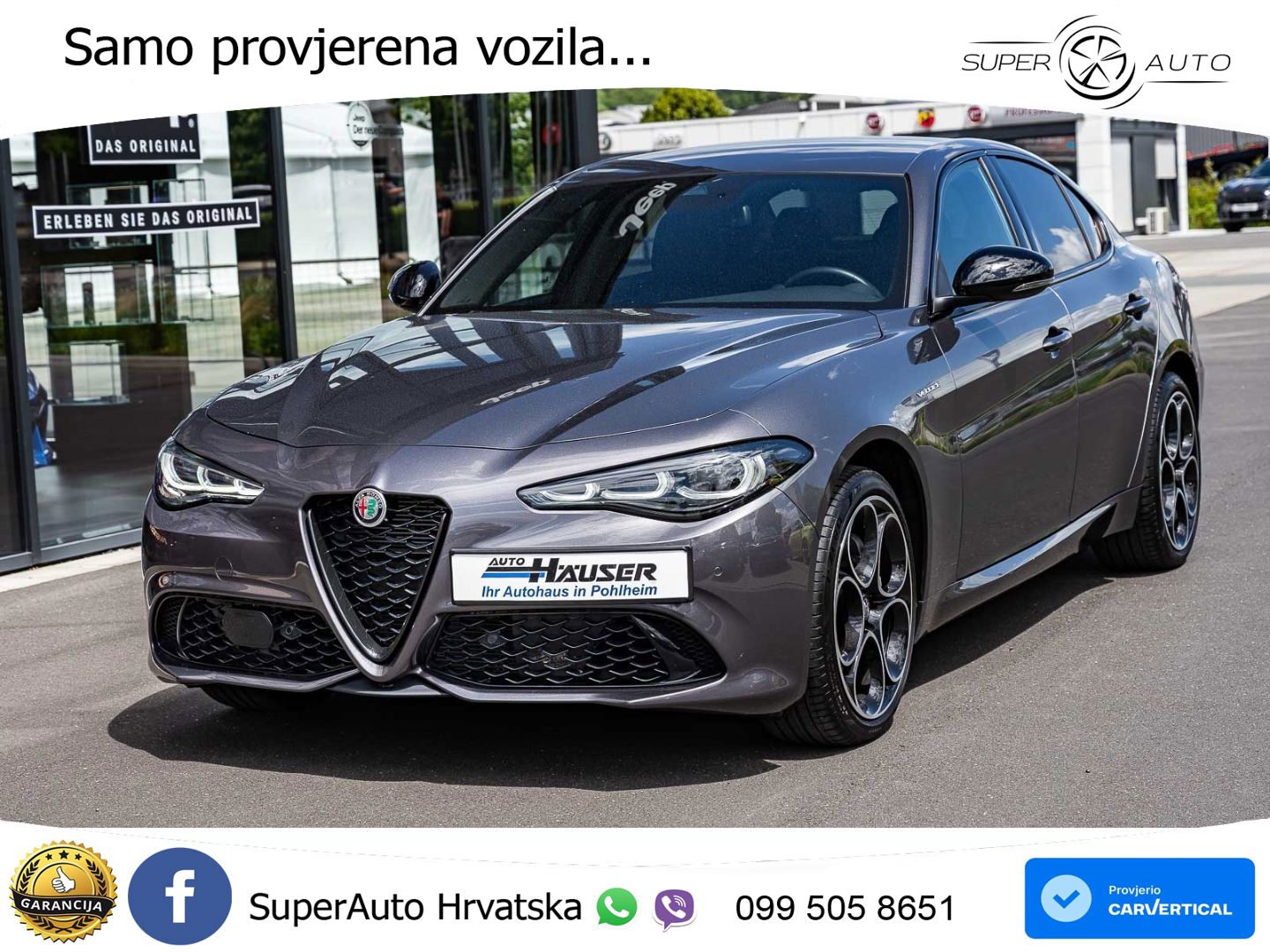Alfa Romeo Giulia 2.0 Turbo (280 KS) AWD Automatic LED+GR SJED+ACC