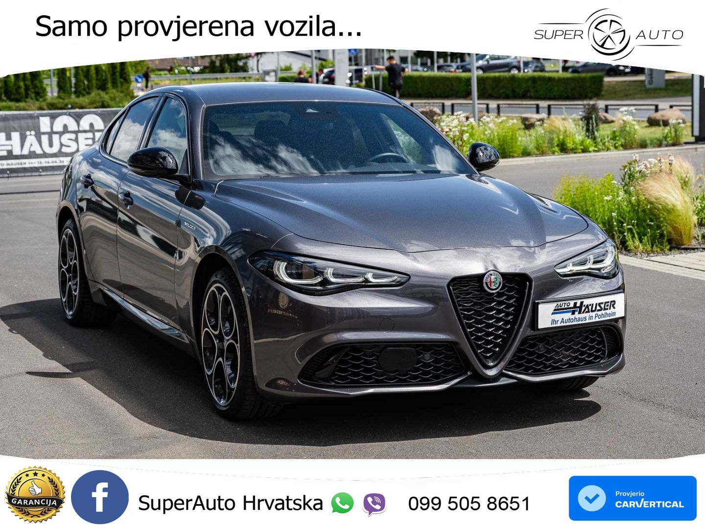 Alfa Romeo Giulia 2.0 Turbo (280 KS) AWD Automatic LED+GR SJED+ACC