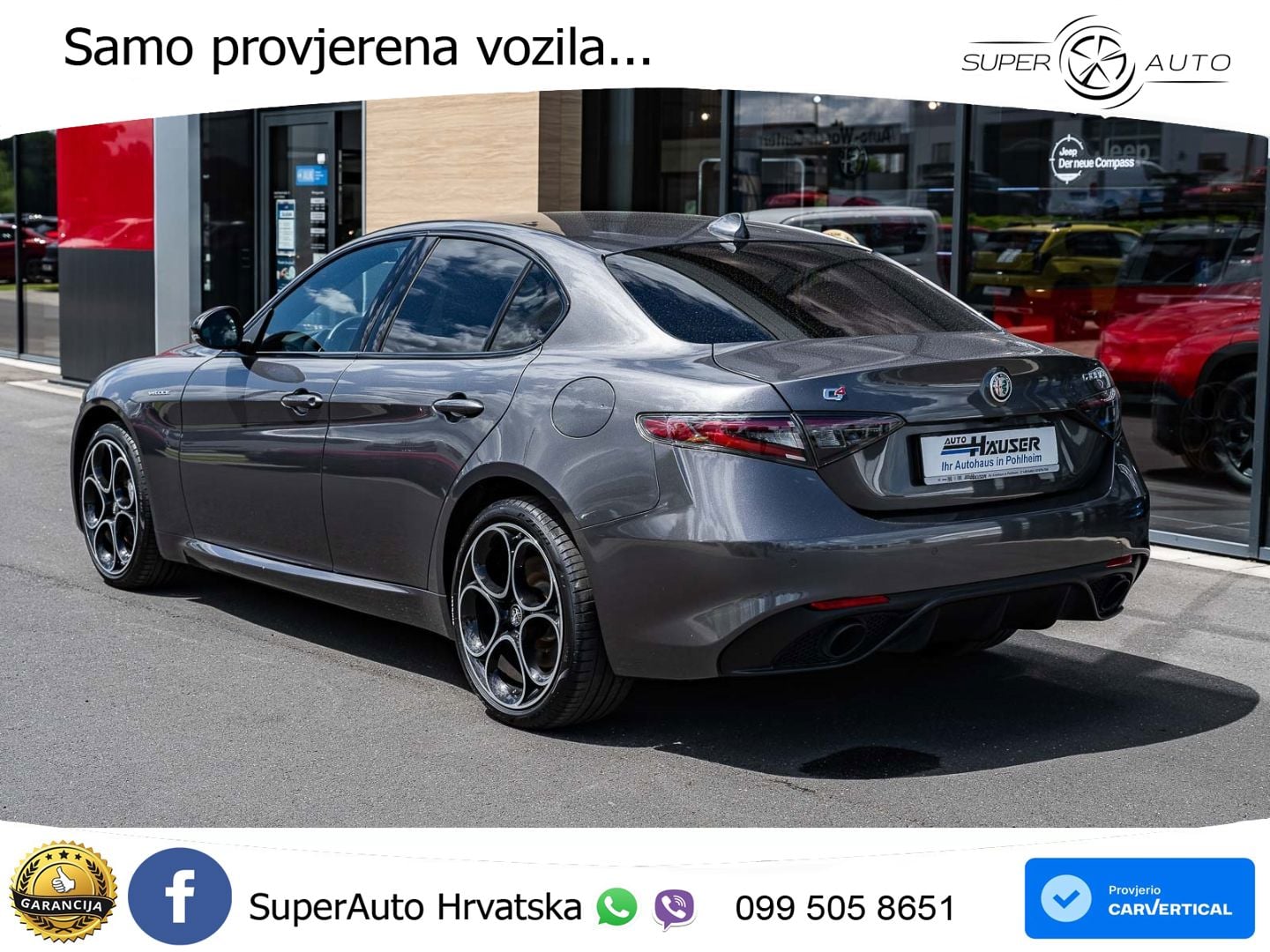 Alfa Romeo Giulia 2.0 Turbo (280 KS) AWD Automatic LED+GR SJED+ACC