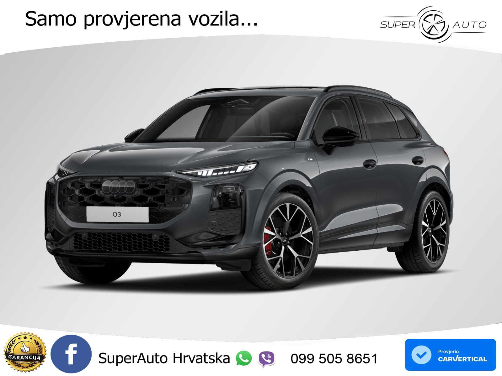 Audi Q3 2.0 TFSI (204 KS) quattro S tronic LED+GR SJED+ACC