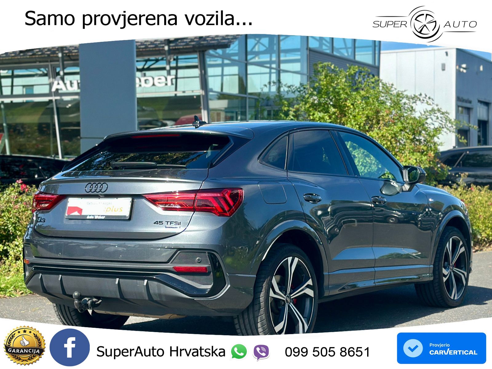 Audi Q3 45 TFSI (245 KS) quattro S tronic S line LED+GR SJED+ACC